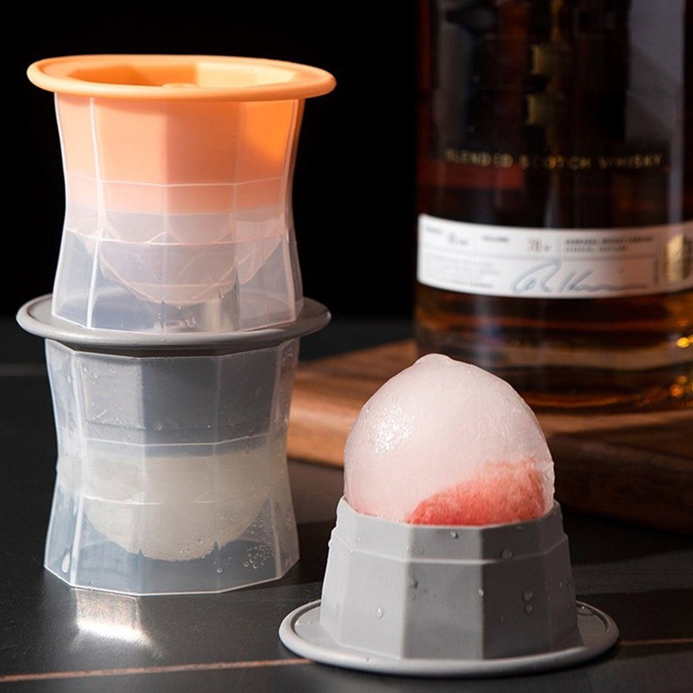 Dekorative Eiswürfelform Große Eiskugel Eismaschine Form, machen Eis Ball für Barkeeper, (2-tlg)