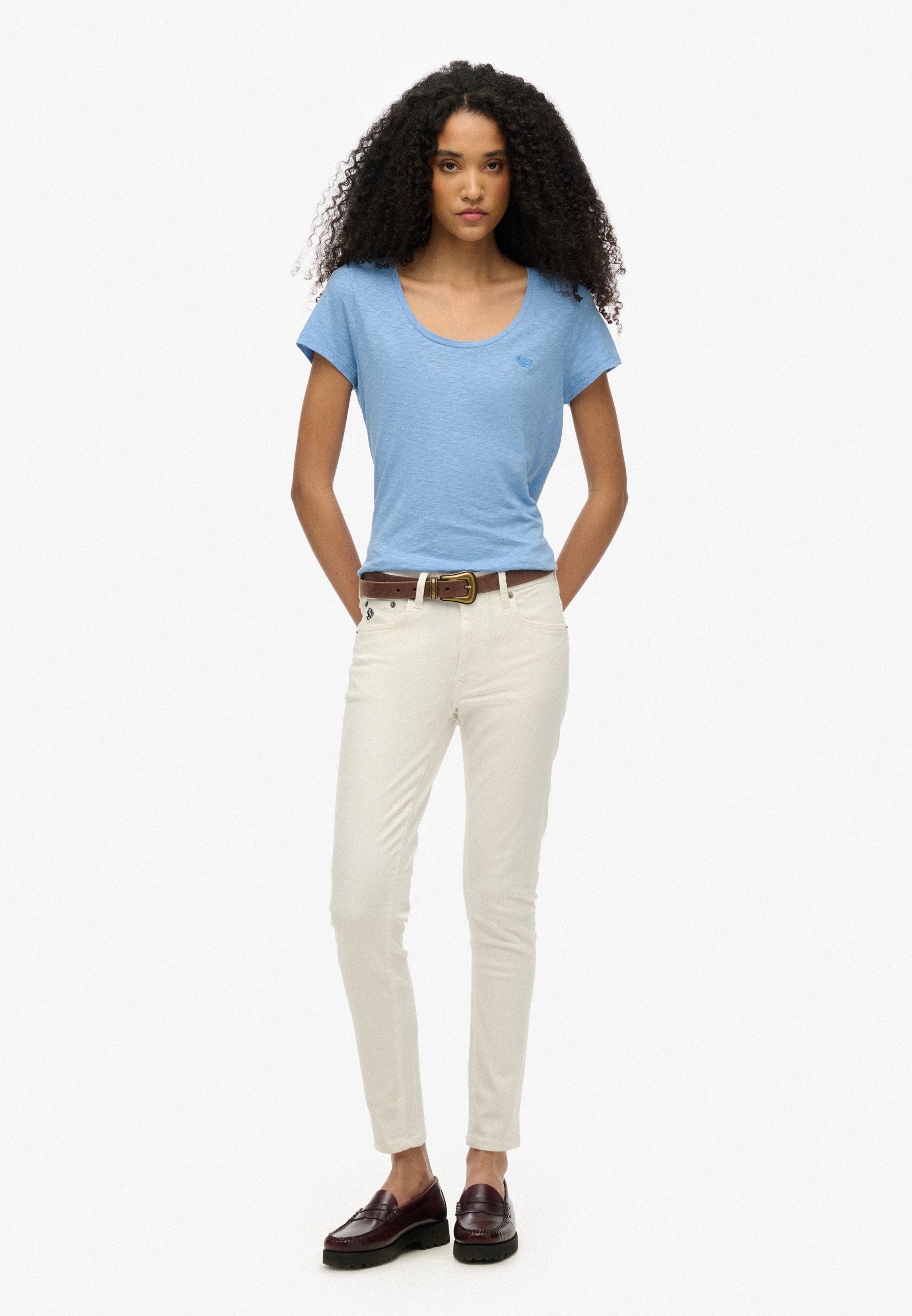 Superdry Kurzarmshirt SCOOP NECK TEE