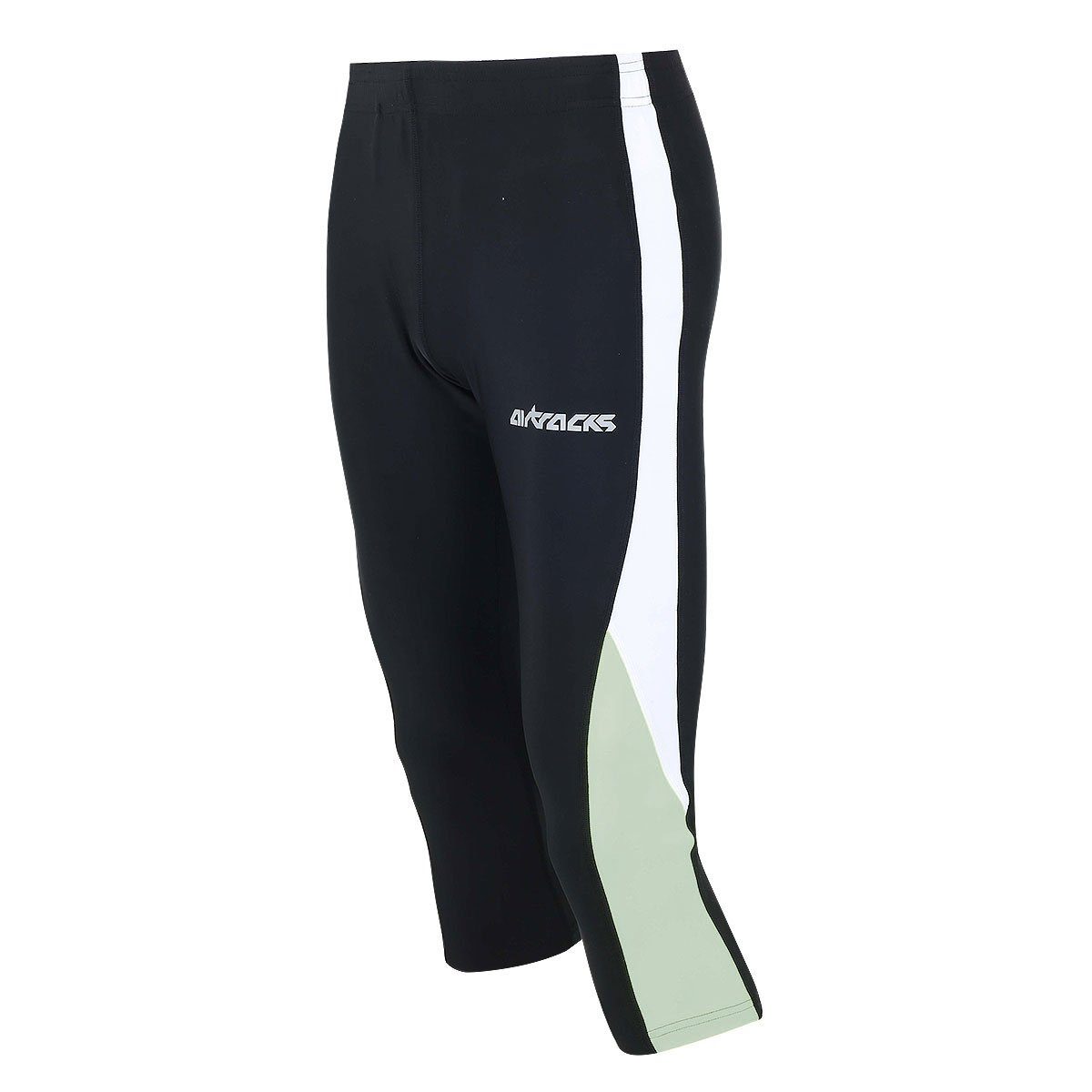 Airtracks Lauftights Laufhose 3/4 Lang Sporthose mit Kompressionswirkung, & Quick Dry Funktion » S M L Xl XXL XXXL «