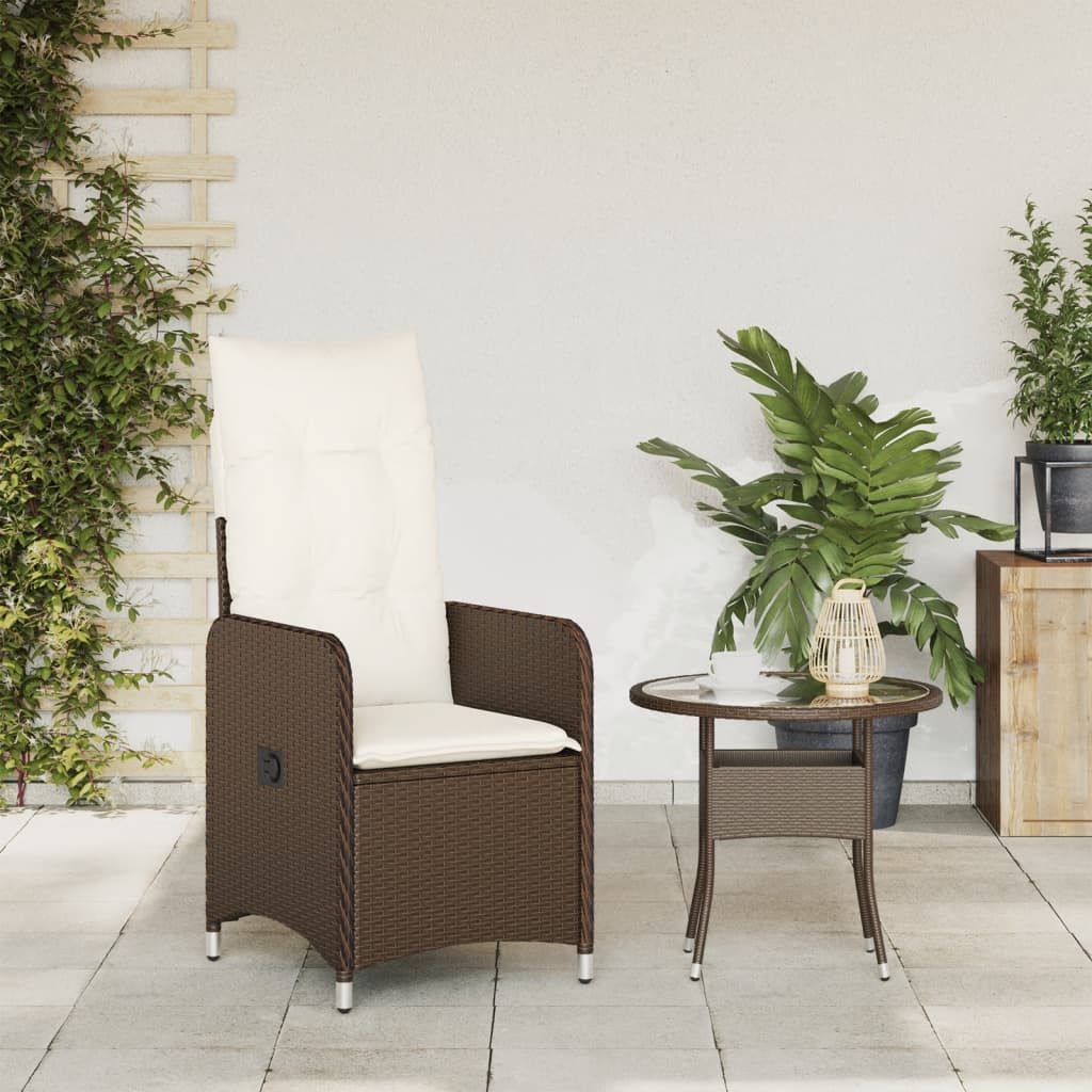 vidaXL Gartenstuhl Gartensessel Verstellbar mit Kissen günstig online kaufen