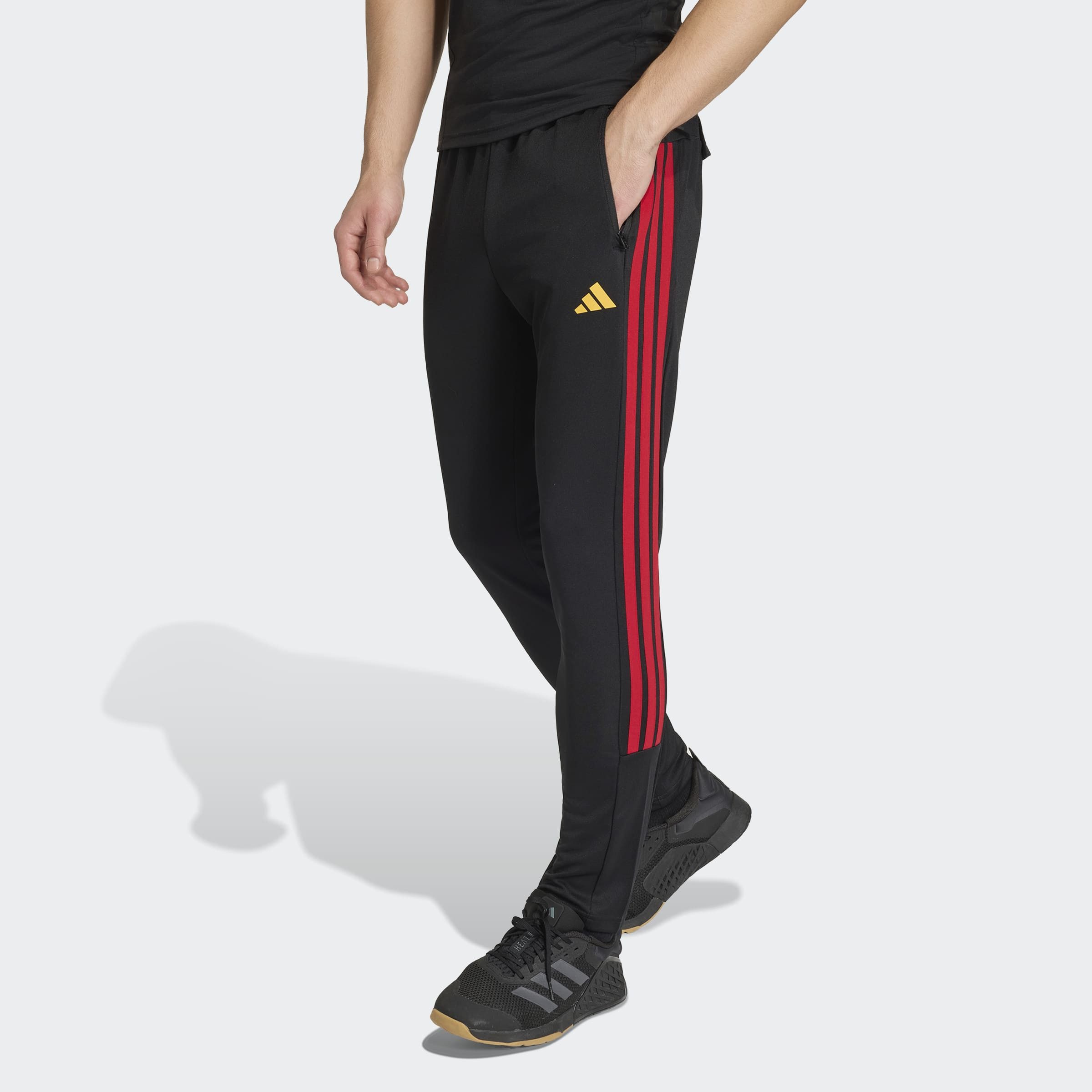 adidas Performance Sporthose WORKOUT ESSENTIALS ALL-SET 3-STREIFEN AUS GEWI günstig online kaufen