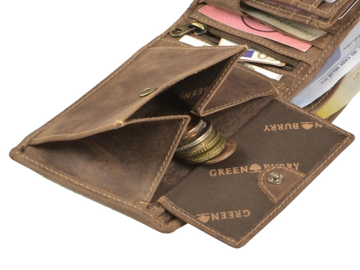 Herren Alle Herrentaschen Greenburry Geldbörse Vintage (oA), Portemonnaie, Lederbörse, Herrenbörse, Adlerprägung