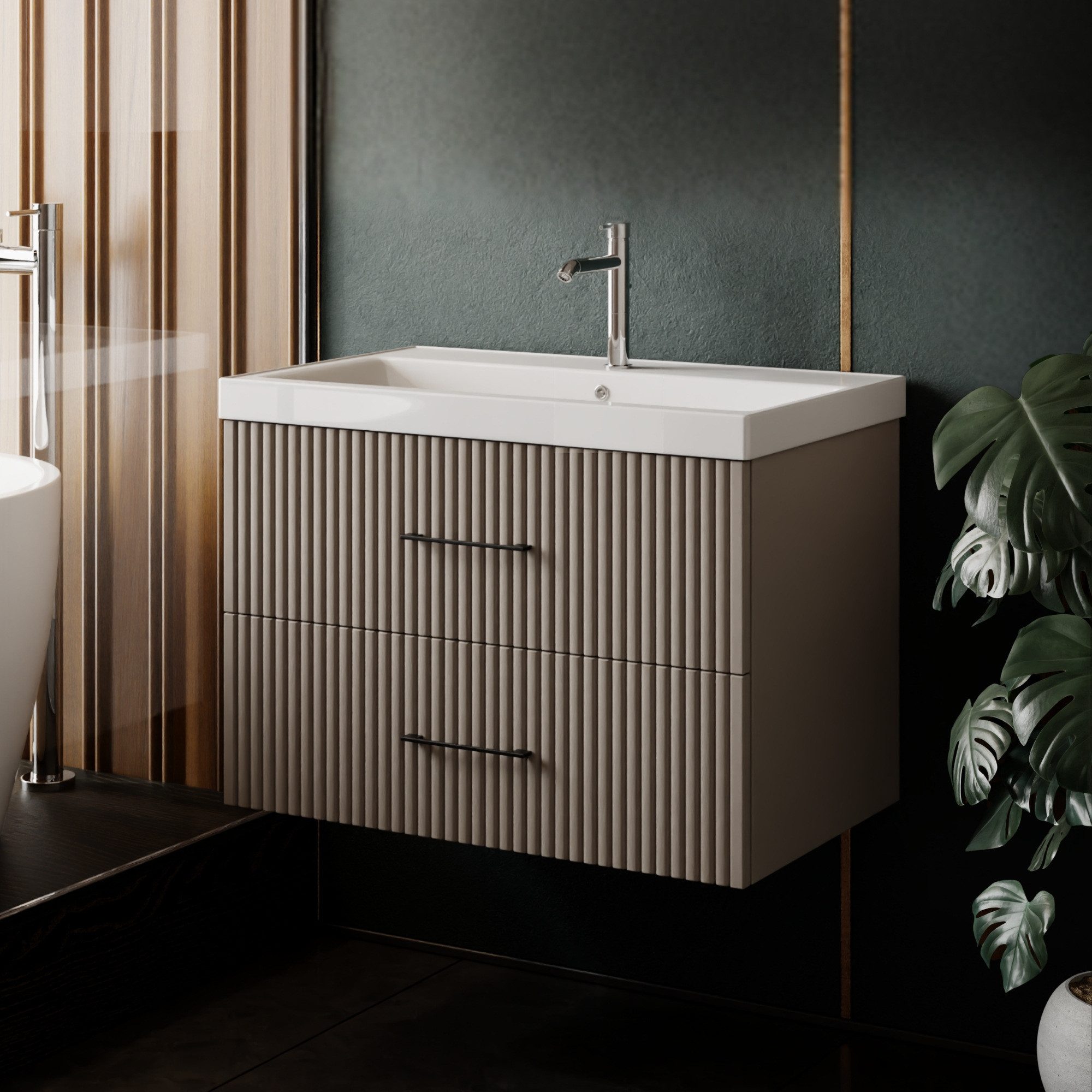 Karen Waschtisch-Set Waschtisch mit Unterschrank Liana, (Komplett-Set, Stan günstig online kaufen