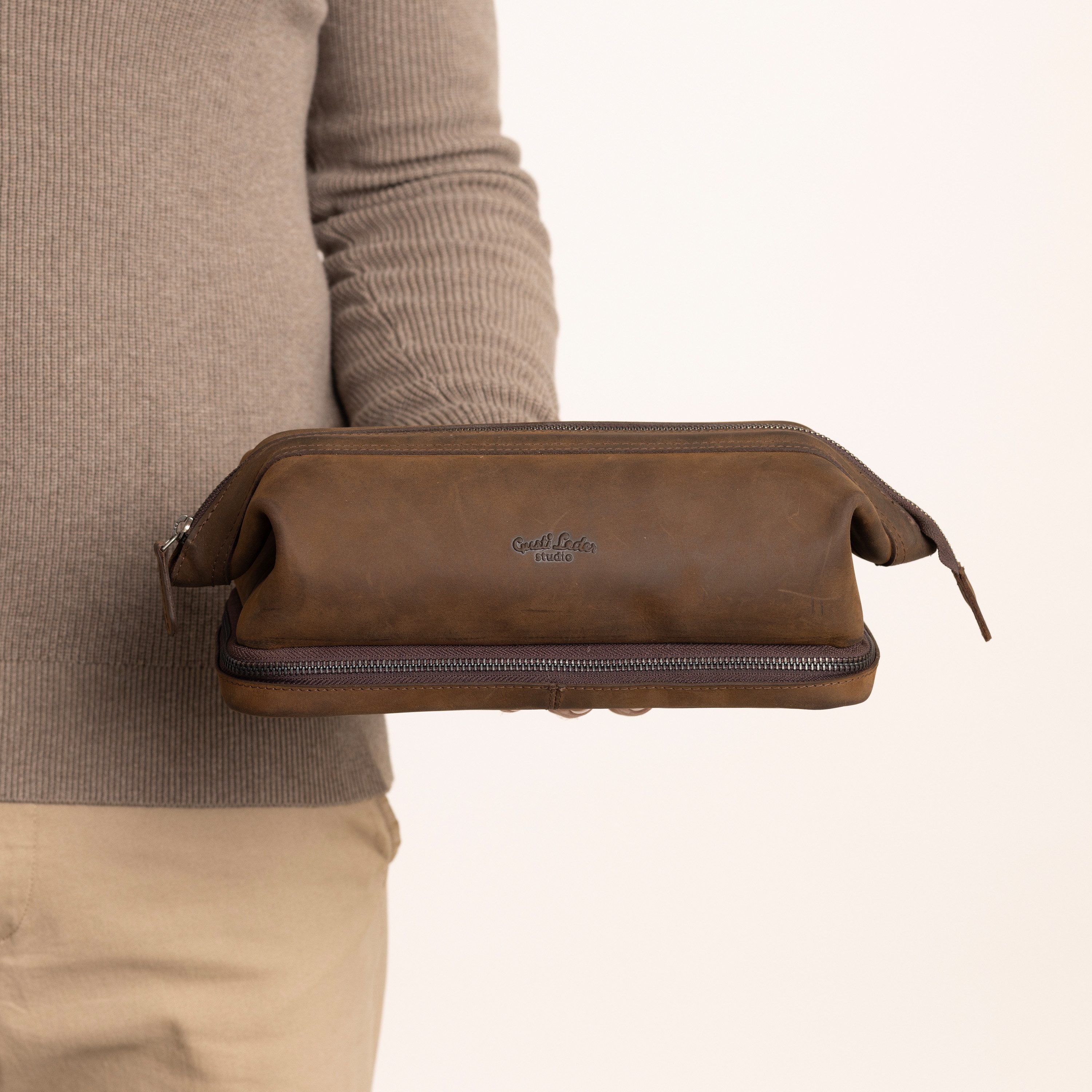 Gusti Leder Kulturbeutel Gusti Leder Waschtasche Quinn (1-tlg)