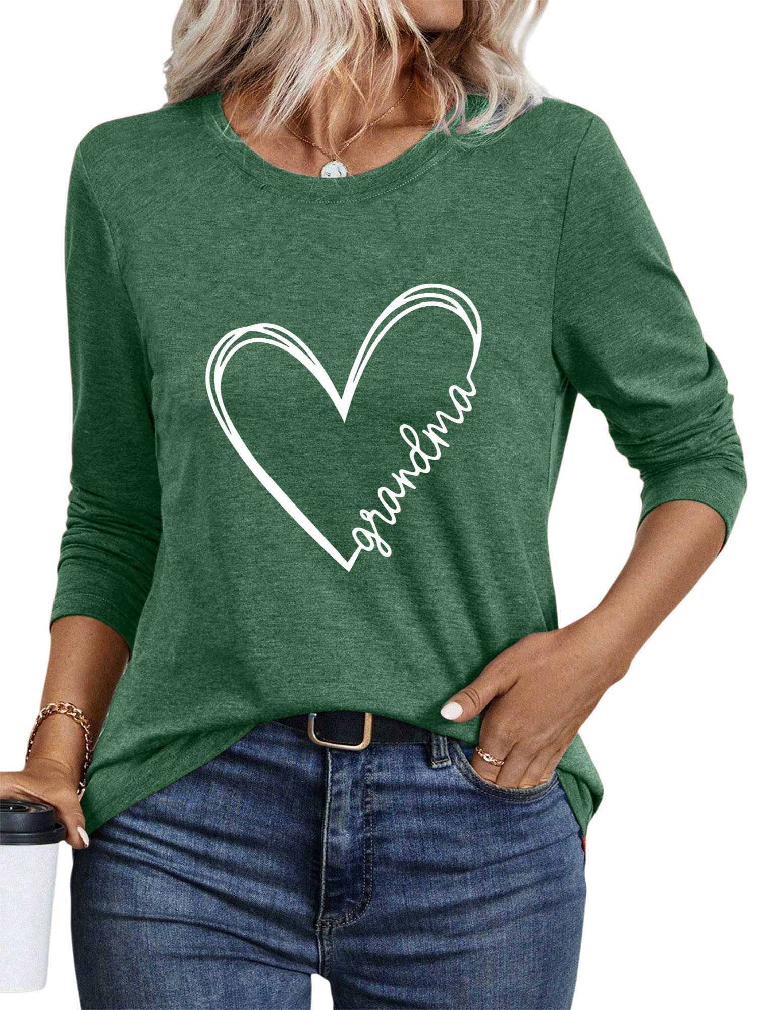PYLIKE Rundhalsshirt Bequemes Shirt Damen Langarm günstig online kaufen