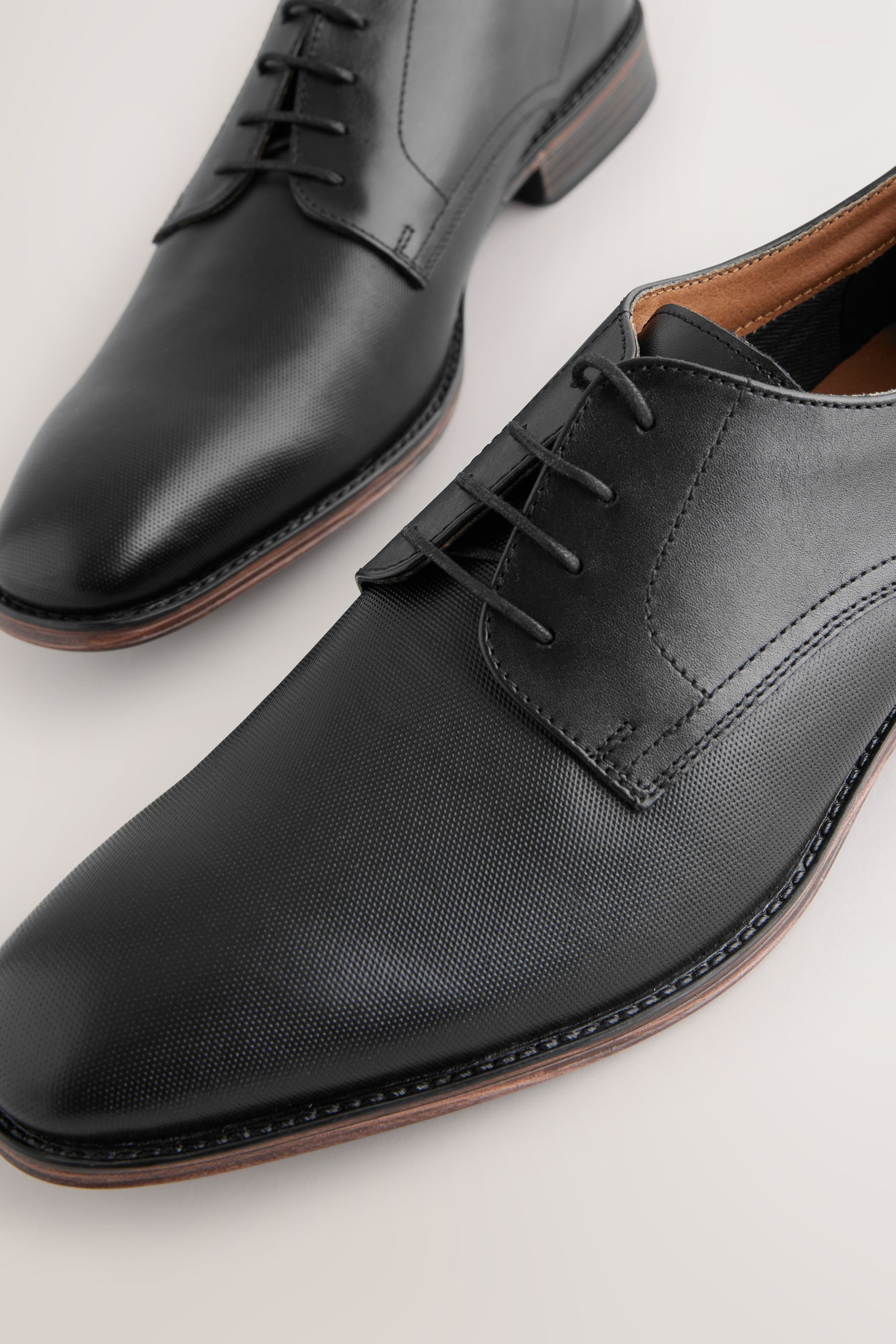 Next Derby-Schuhe aus Saffiano-Leder Slipper (1-tlg)