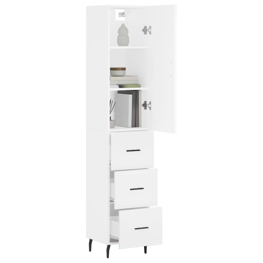 vidaXL Highboard Highboard Weiß 34,5x34x180 cm günstig online kaufen