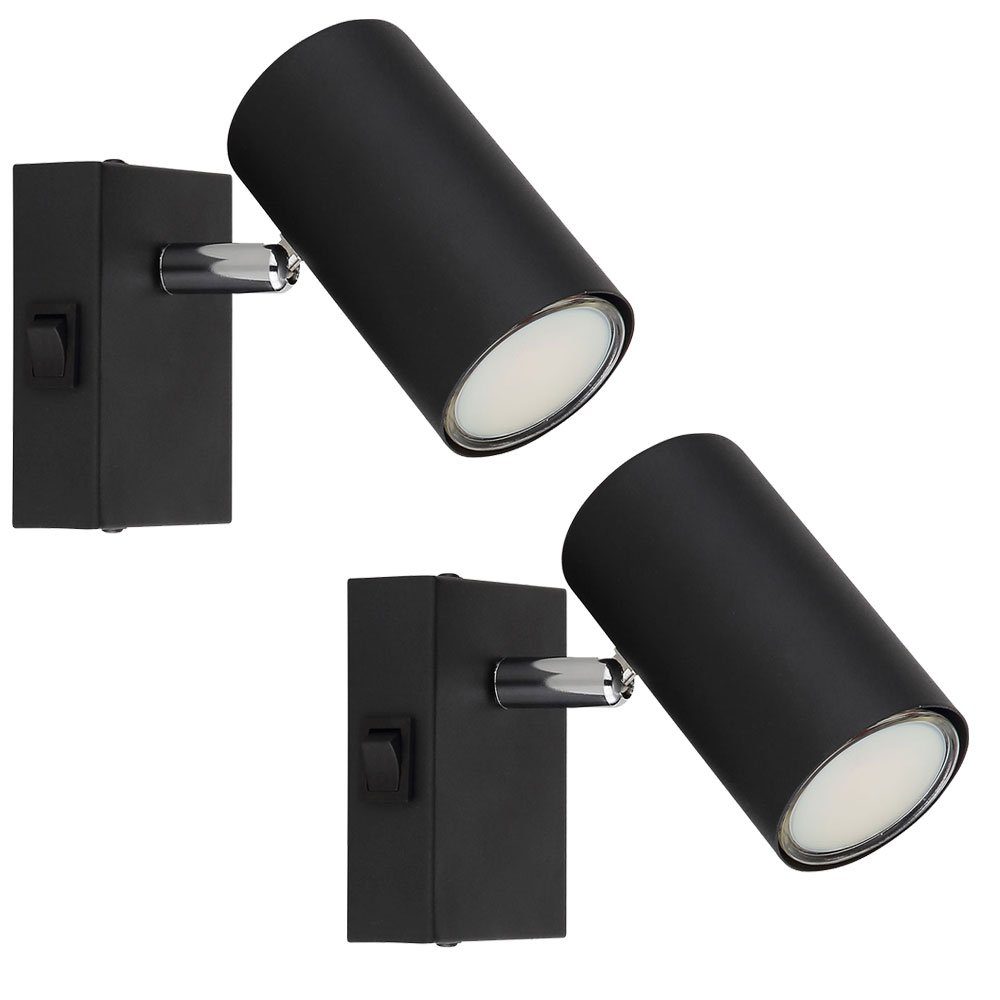 GLOBO LIGHTING Wandleuchte, Leuchtmittel nicht inklusive, Wandlampe Wandstrahler Schlafzimmerleuchte, Moderner Wandspot mit