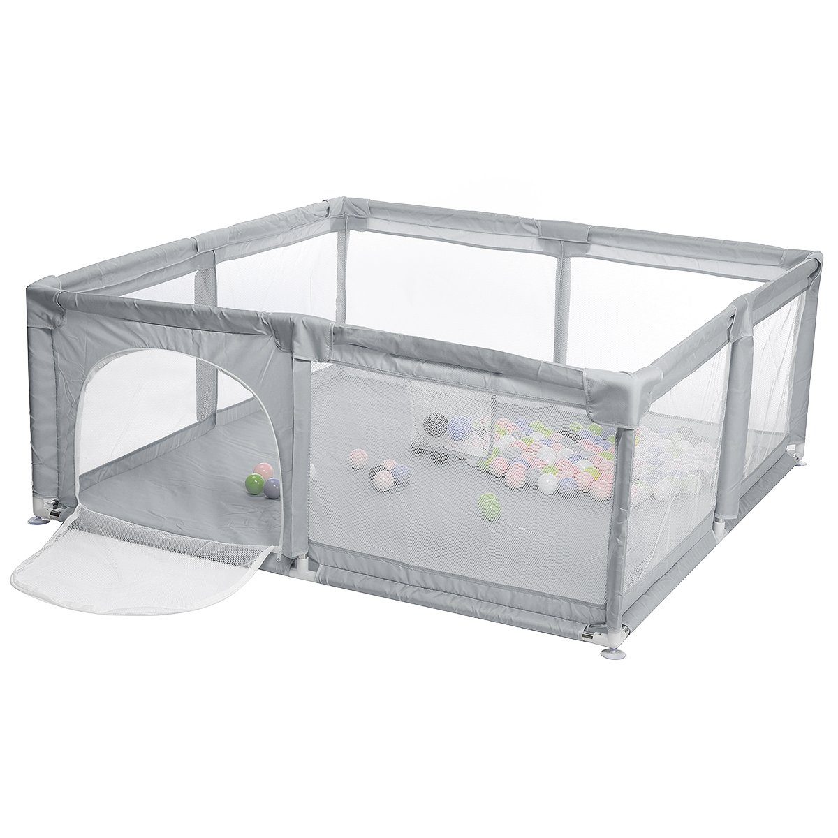 bioby Laufgitter, Laufstall Schutzgitter Babyzaun atmungsaktive günstig online kaufen