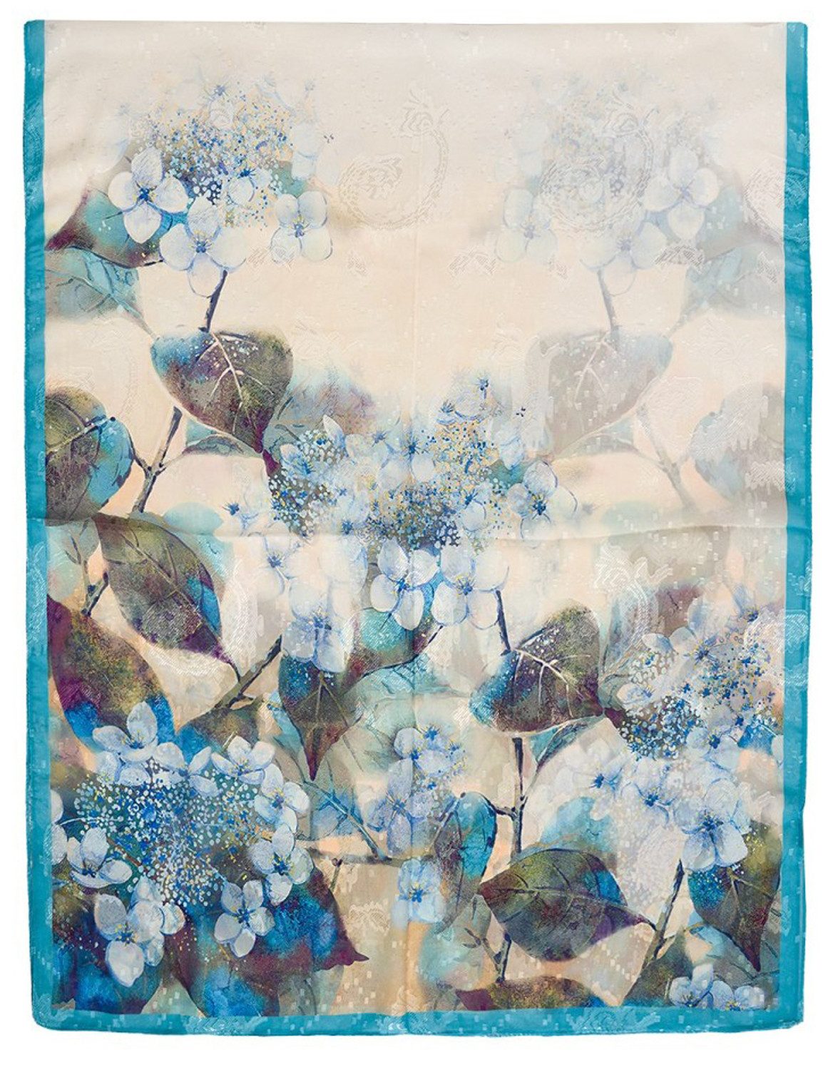 chic4home Schal Color Flow, (1-St. 1-teilig), sommerlicher Damen Schal mit Blumenmuster