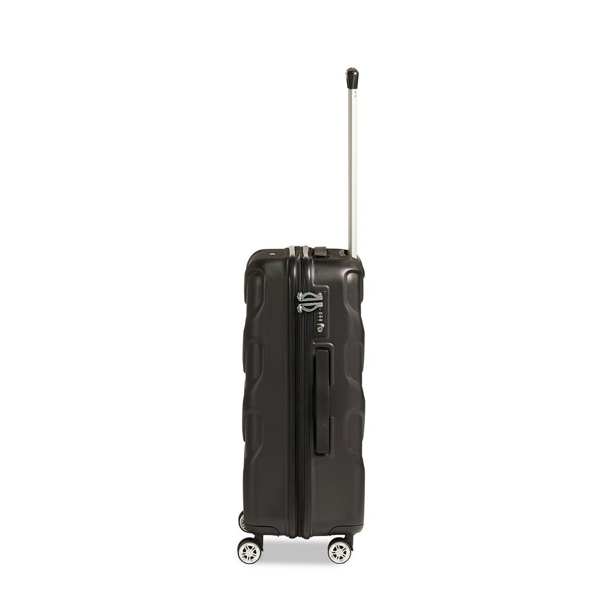 Stratic Hartschalen-Trolley Stratic Arrow 2 Hartschalen-Koffer M 65 cm schwarz, 4 Rollen