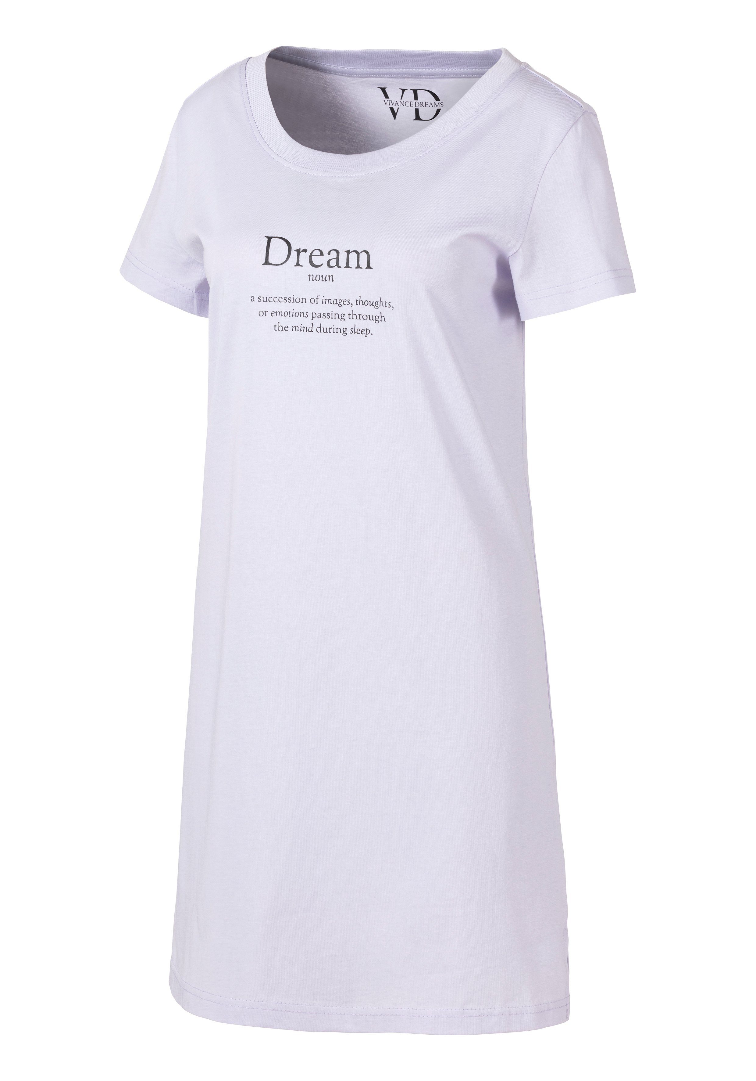 Vivance Dreams Nachthemd (1-tlg) mit Statementdruck