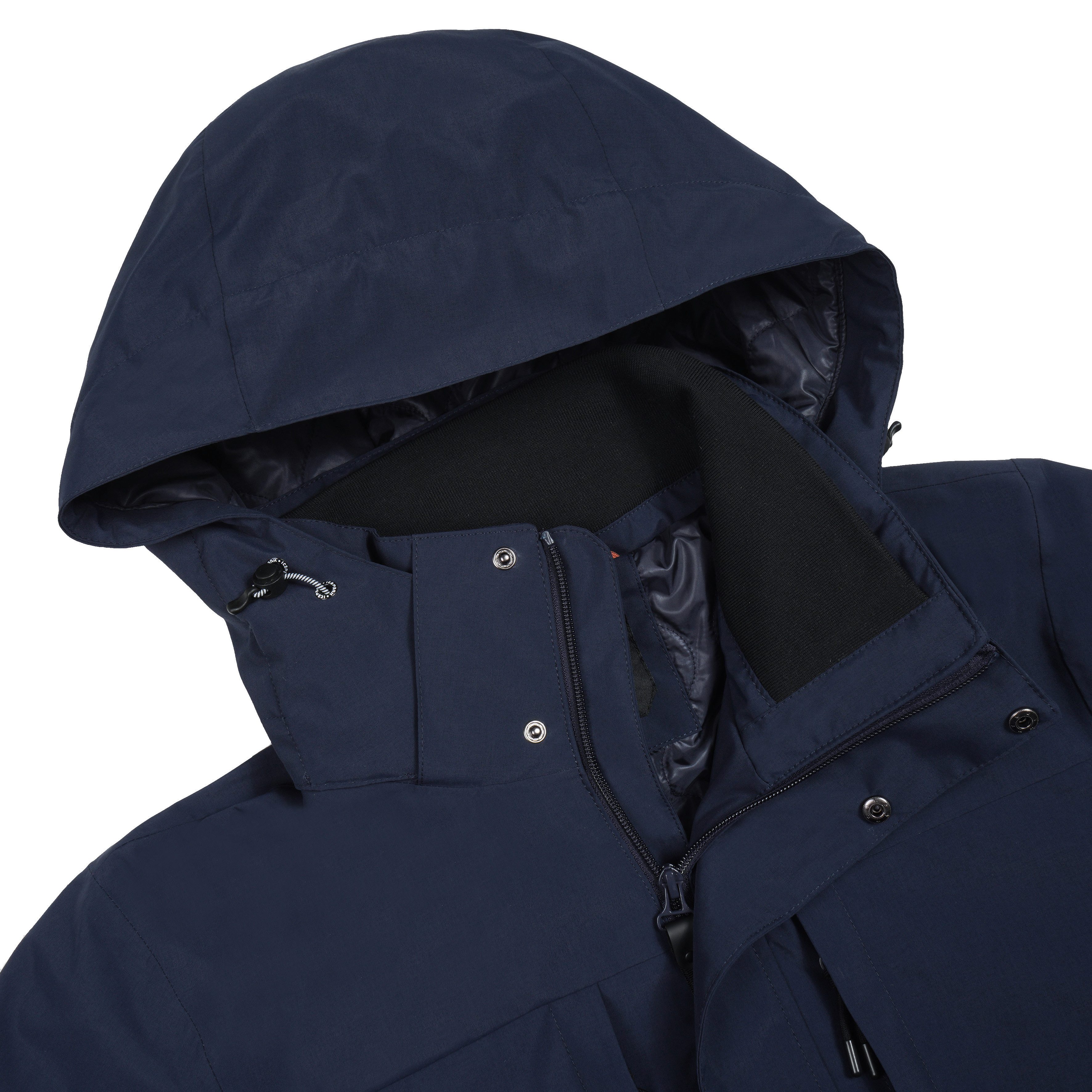 Icepeak Funktionsjacke ICEPEAK ALSTON mit Logoschriftzügen an der Kapuzenkordel