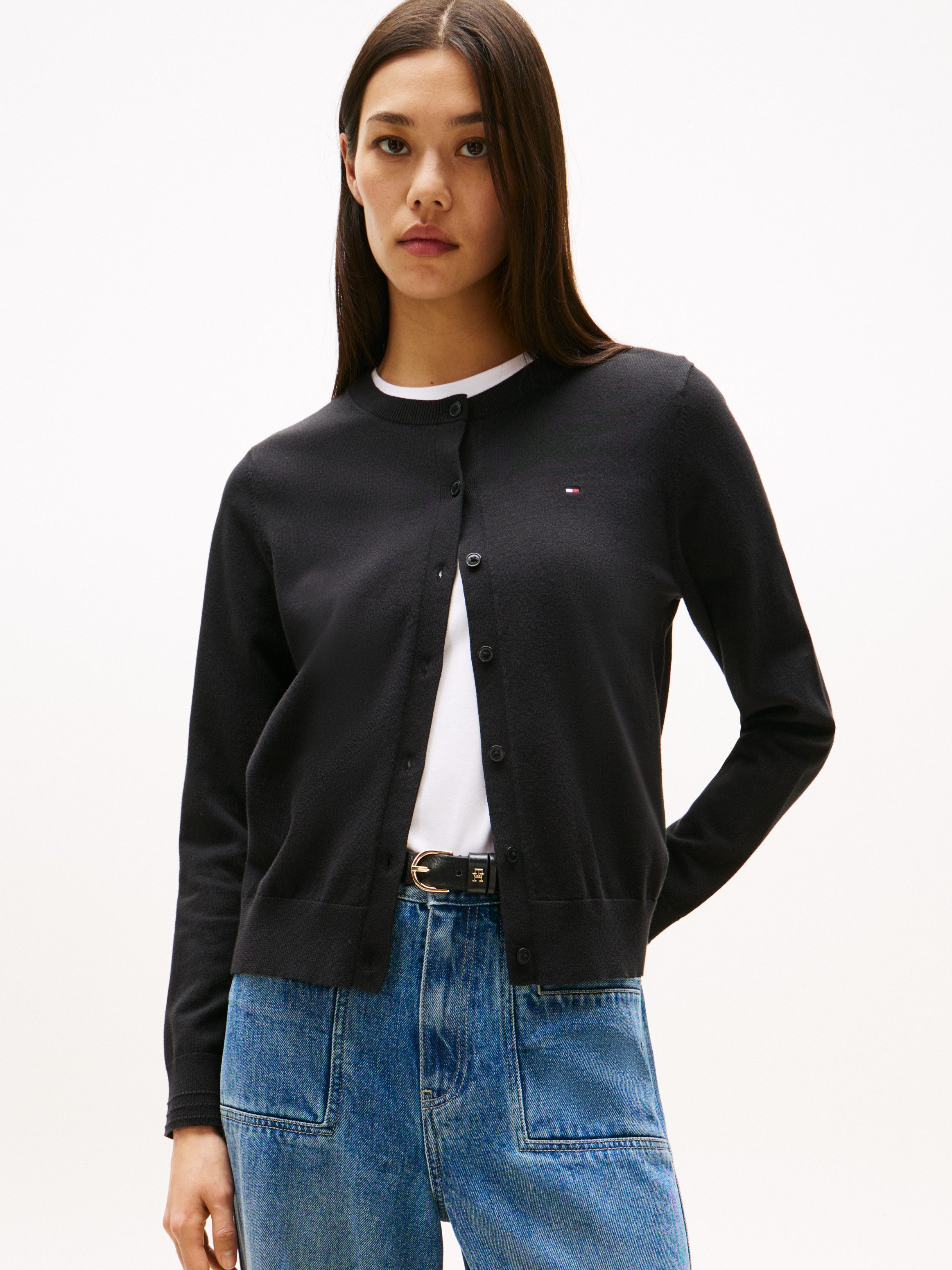 Tommy Hilfiger Cardigan CO JERSEY STITCH günstig online kaufen