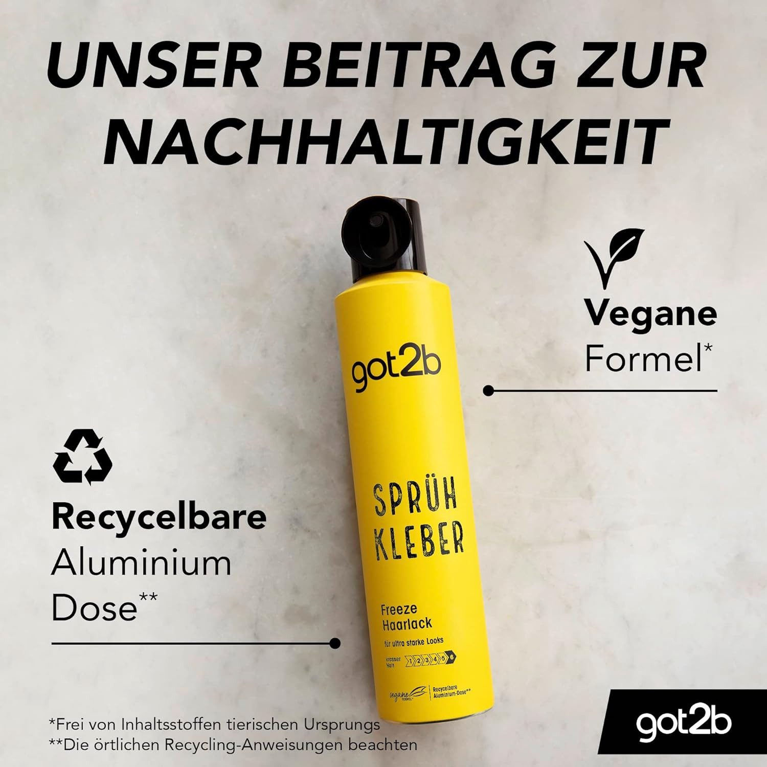 got2b Haarspray 300 ml Haarlack Sprüh Kleber, 1-tlg., Für ultra starke Haarstylings, bis zu 72 h