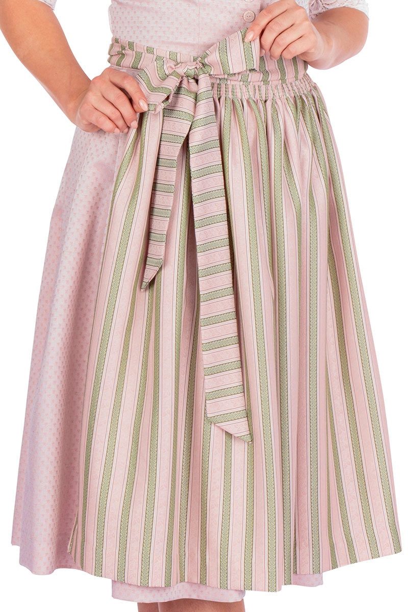Hammerschmid Dirndl Midi Dirndl 2tlg. - PILLERSEE - rosé/lindgrün