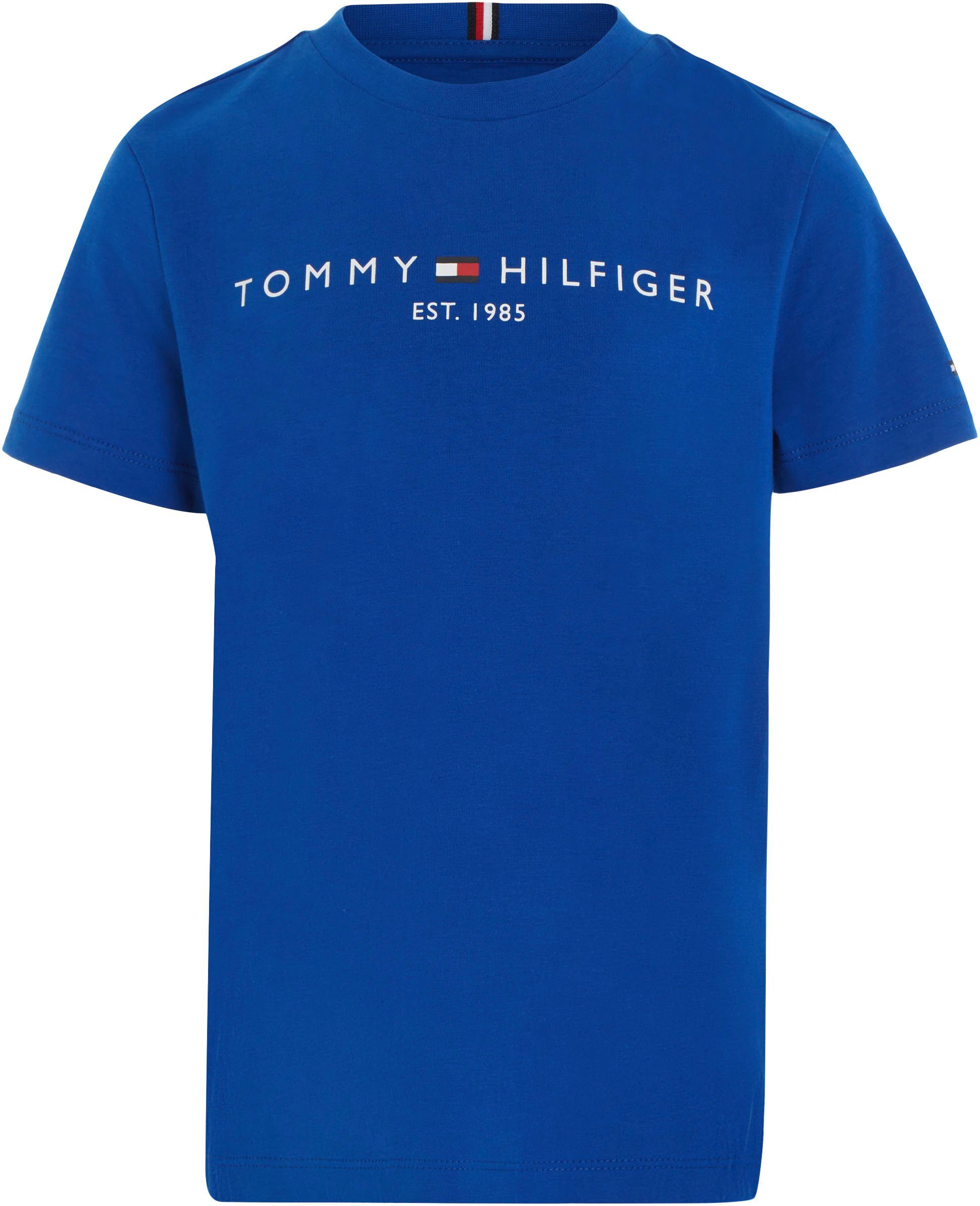 Jahre S/S bis Tommy T-Shirt ultra Kinder TEE Hilfiger U 16 blue ESSENTIAL