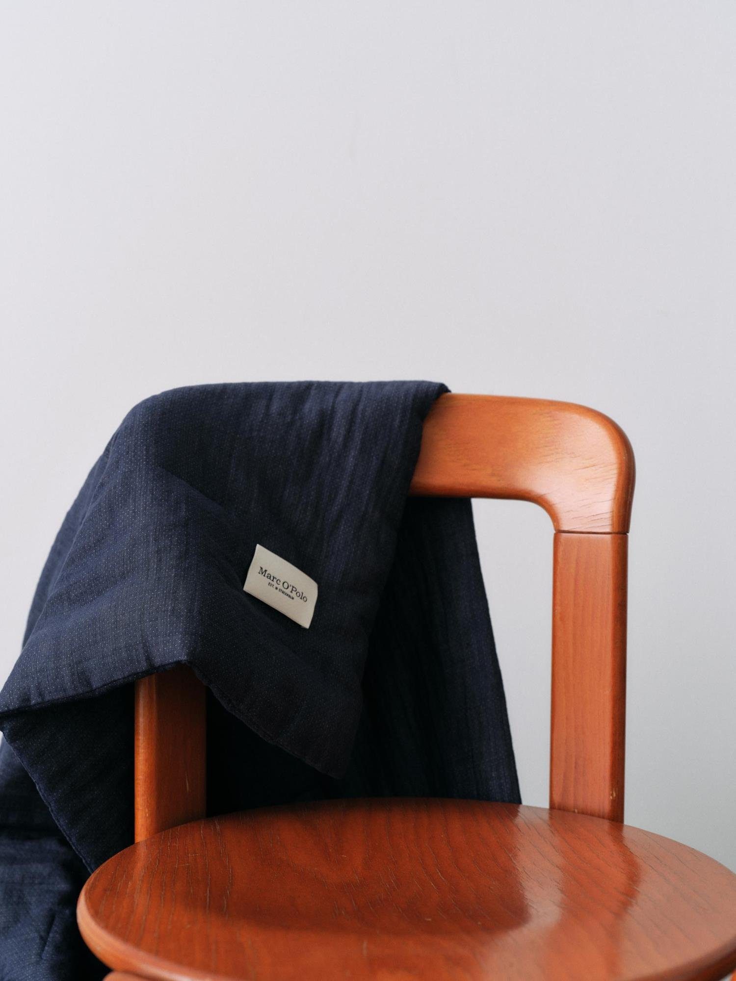 O'Polo Plaid Soletta, mit Dark einem Navy Home, Füllung Marc recycelter Baumwoll-Modal-Mix aus