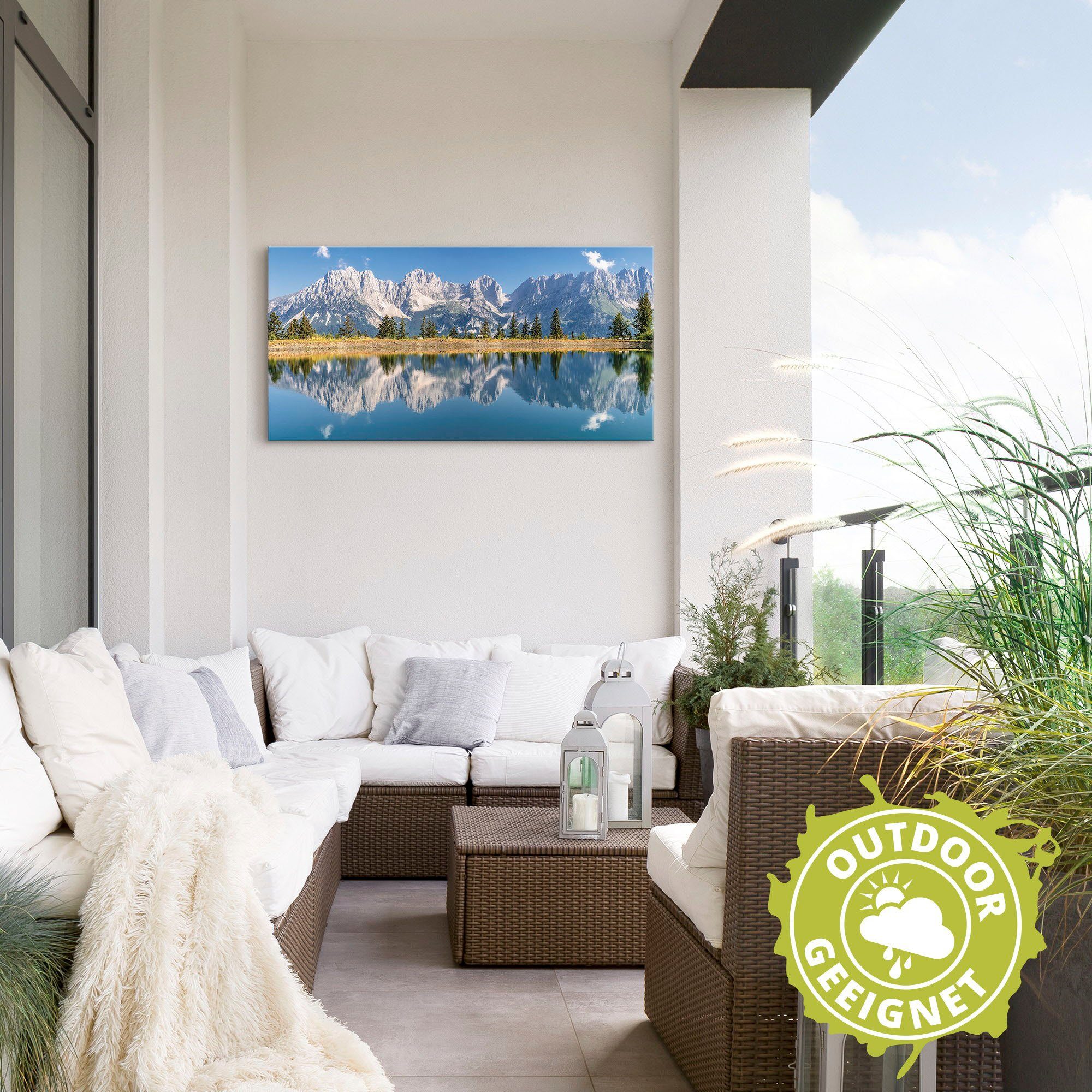 Artland Wandbild »Kaisergebirge Tirol«, Berge & Alpenbilder (1 Stück), in vielen Größen & Produktarten - Alubild / Outdoorbild für den Außenbereich, Leinwandbild, Poster, Wandaufkleber / Wandtattoo auch für Badezimmer geeignet-HomeTrends
