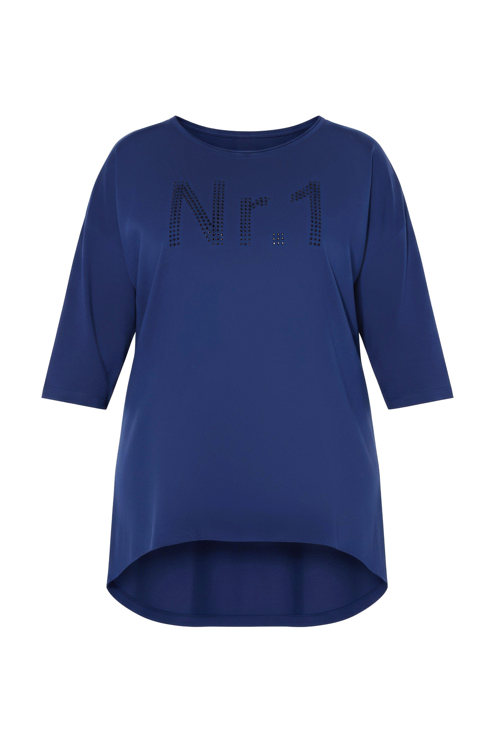 Angel of Style Longshirt Longshirt oversized "No.1"-Motiv aus Ziersteinchen günstig online kaufen