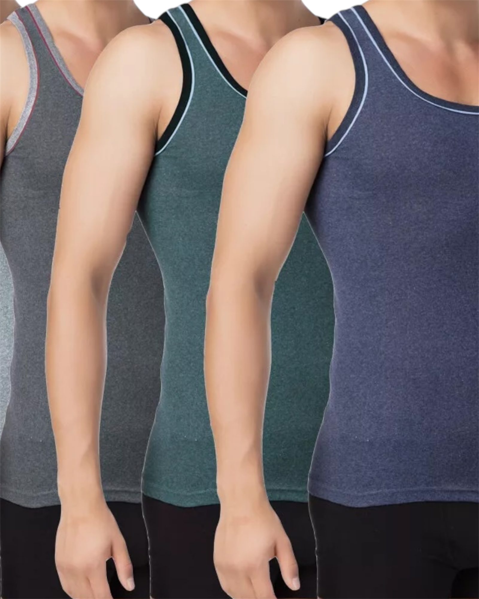 DDOnlineShop Unterhemd Herren Melange Tank -Top Achselshirt (5er Pack) Unte günstig online kaufen
