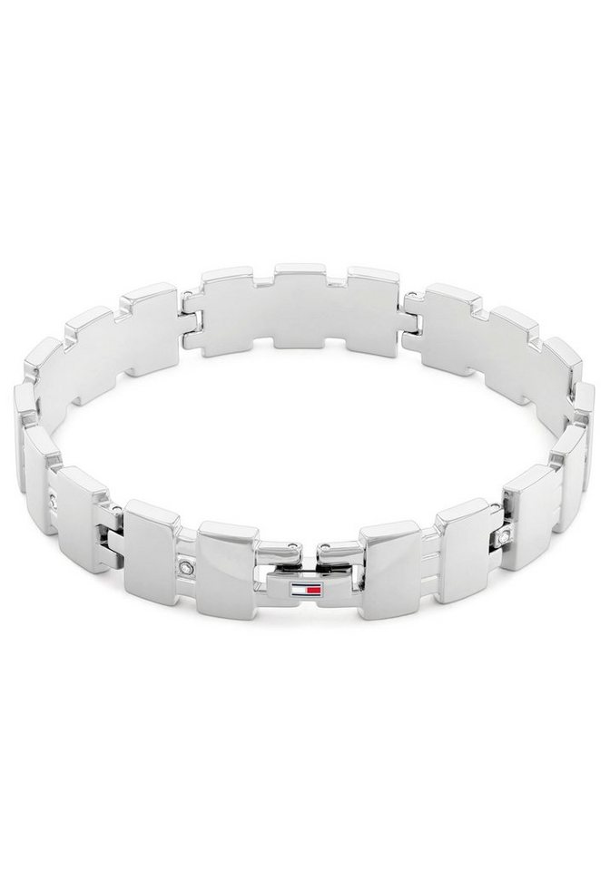 Tommy Hilfiger Armband Schmuck Edelstahl Armschmuck Gliederkette, zu Hoodie,  Shirt, Jeans, Sneaker, Tommy Jeans!, Aus Edelstahl, edelstahlfarben oder  gelbgoldfarben IP-beschichtet