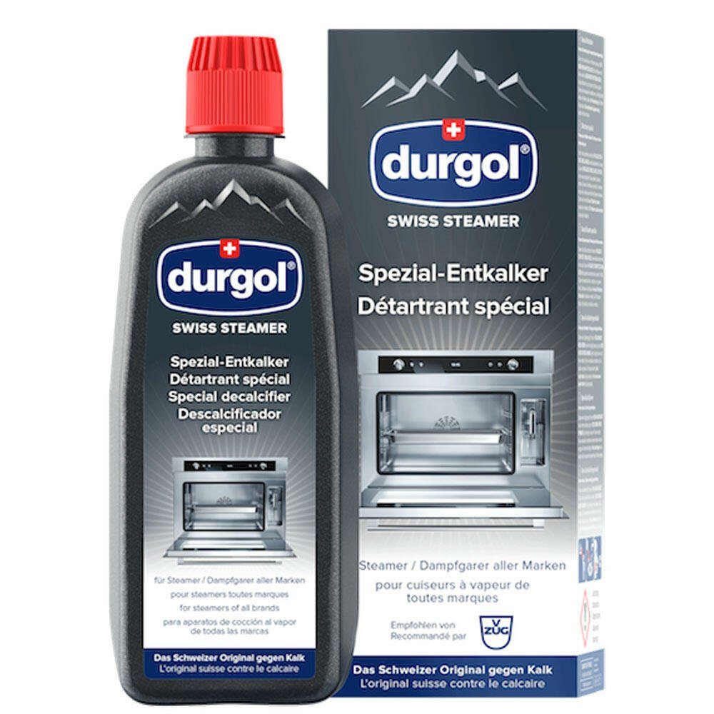 Flüssigentkalker Steamer Dampfgarer) & Spezial Steamer Durgol (für Swiss