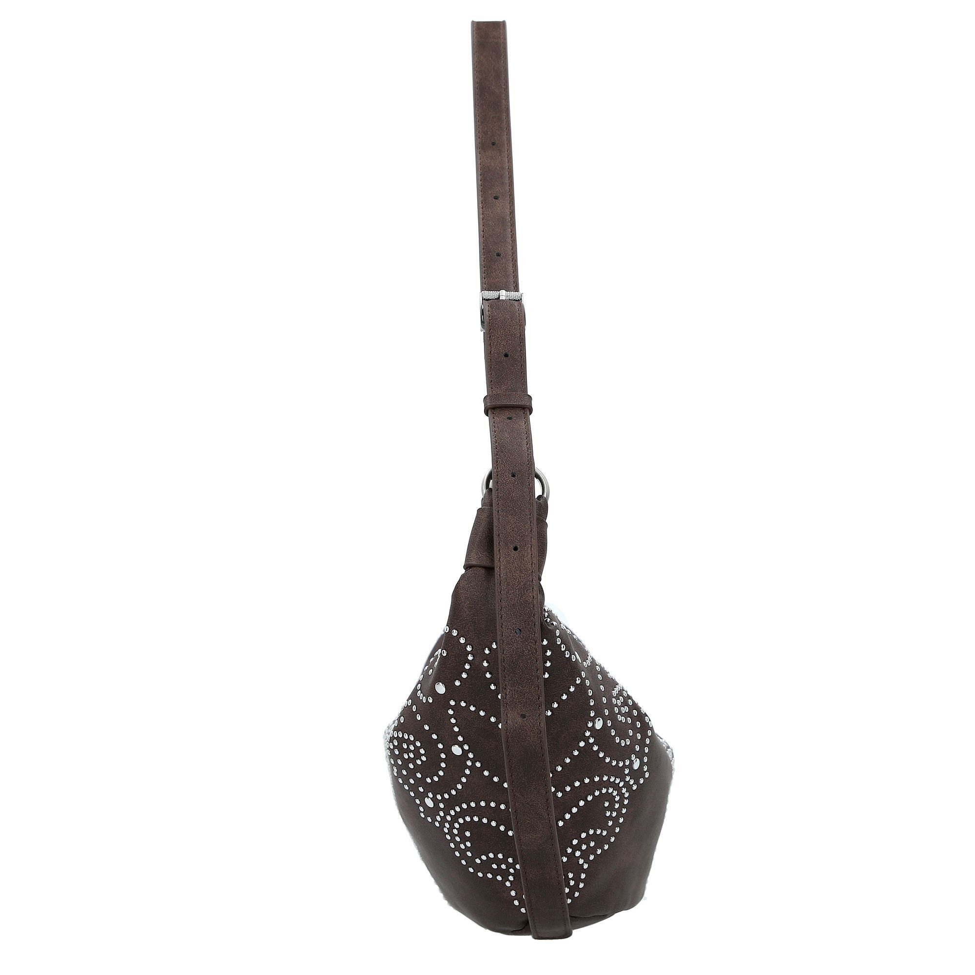 Desigual Schultertasche Poker Face, Polyurethan