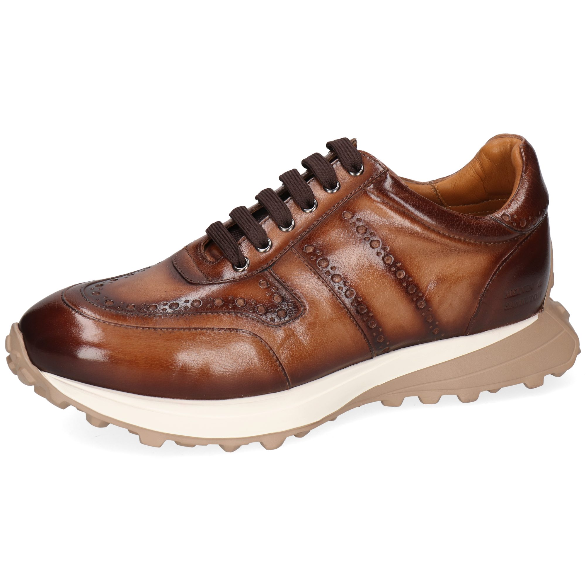 Melvin & Hamilton Richmond 1 Leder-Sneakers für Herren Sneaker Plateausohlen, Echtes Leder, Herausnehmbare Innensohle