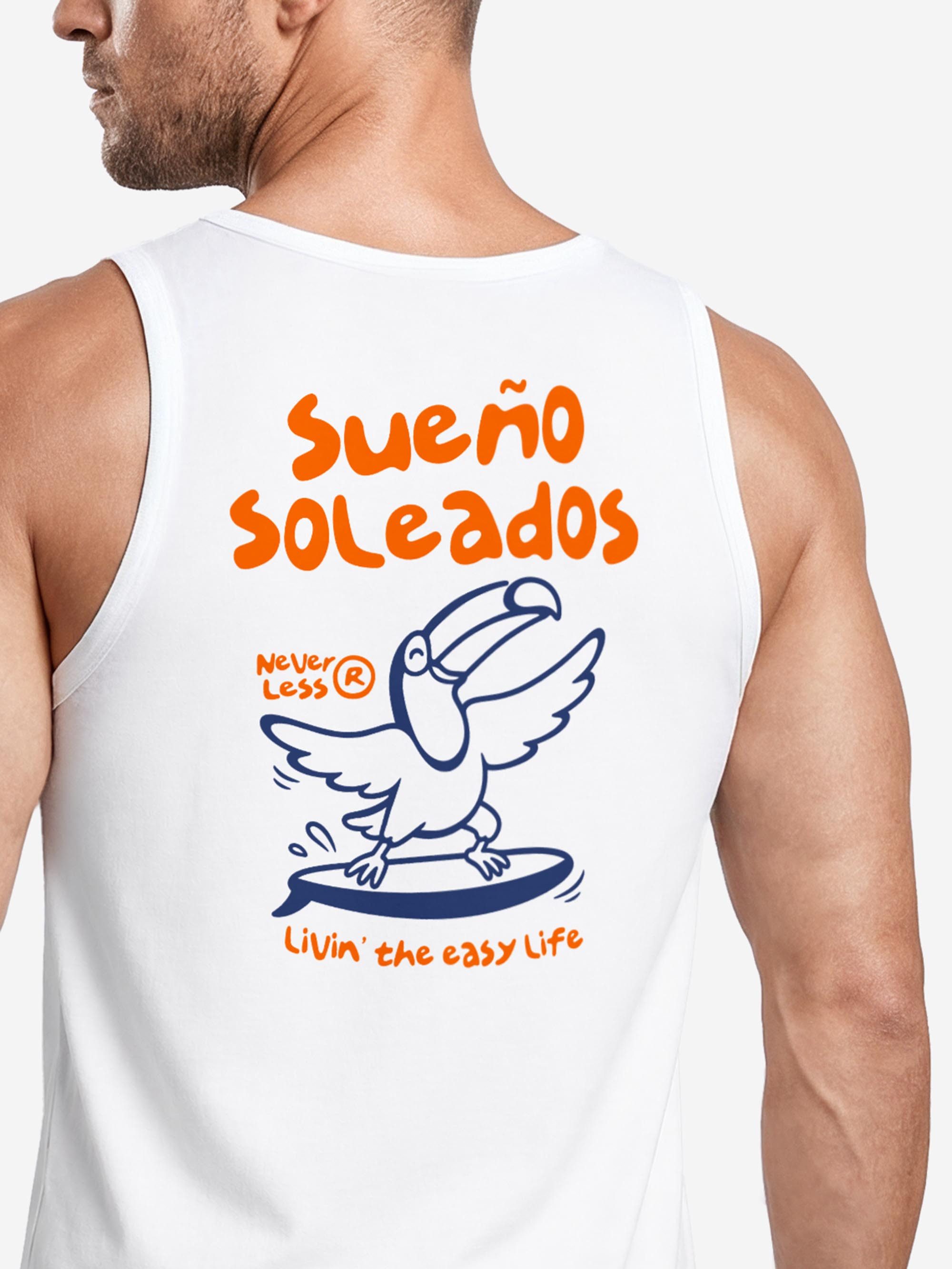 Neverless Tanktop Tanktop Herren mit Grafik-Print - Surf Design Tucan - Trägershirt mit Print