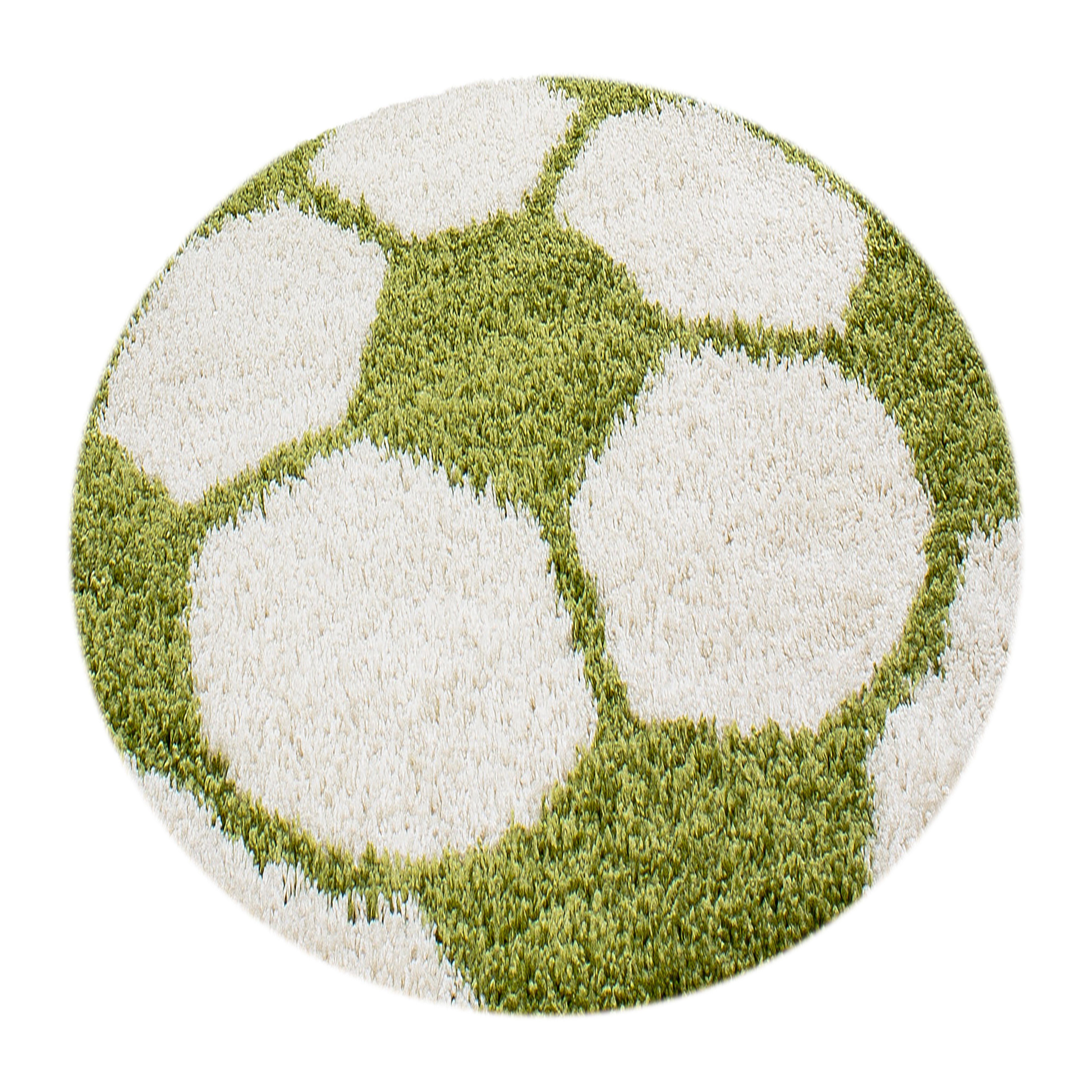 Stilvoll Günstig Kinderteppich für Spiel-Kinderzimmer Fußball-Design für Jungs und Mädchen, Rund, Höhe: 30 mm