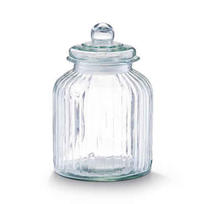 Zeller Present Vorratsglas Vorratsglas Nostalgie 3800 ml, Glas, (Stück, 1-tlg), Lebensmittelaufbewahrung Bonbonglas Keksdose