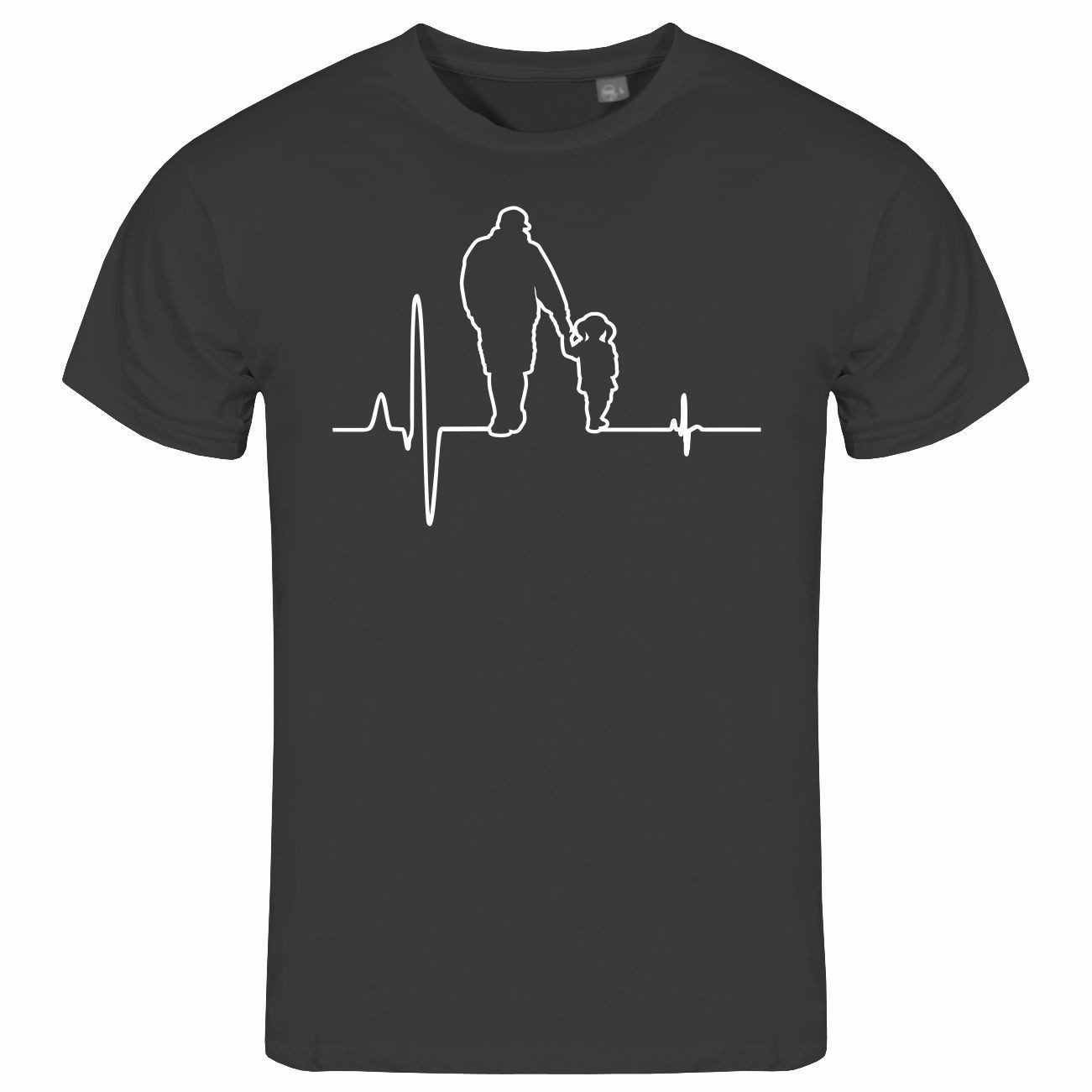 deinshirt Print-Shirt Herren T-Shirt Herzschlag Vater günstig online kaufen