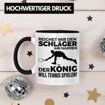 Trendation Tasse Trendation - Tennis Tasse Geschenk Tennisspieler Geschenkidee Spruch Coach Trainer Mann Männer