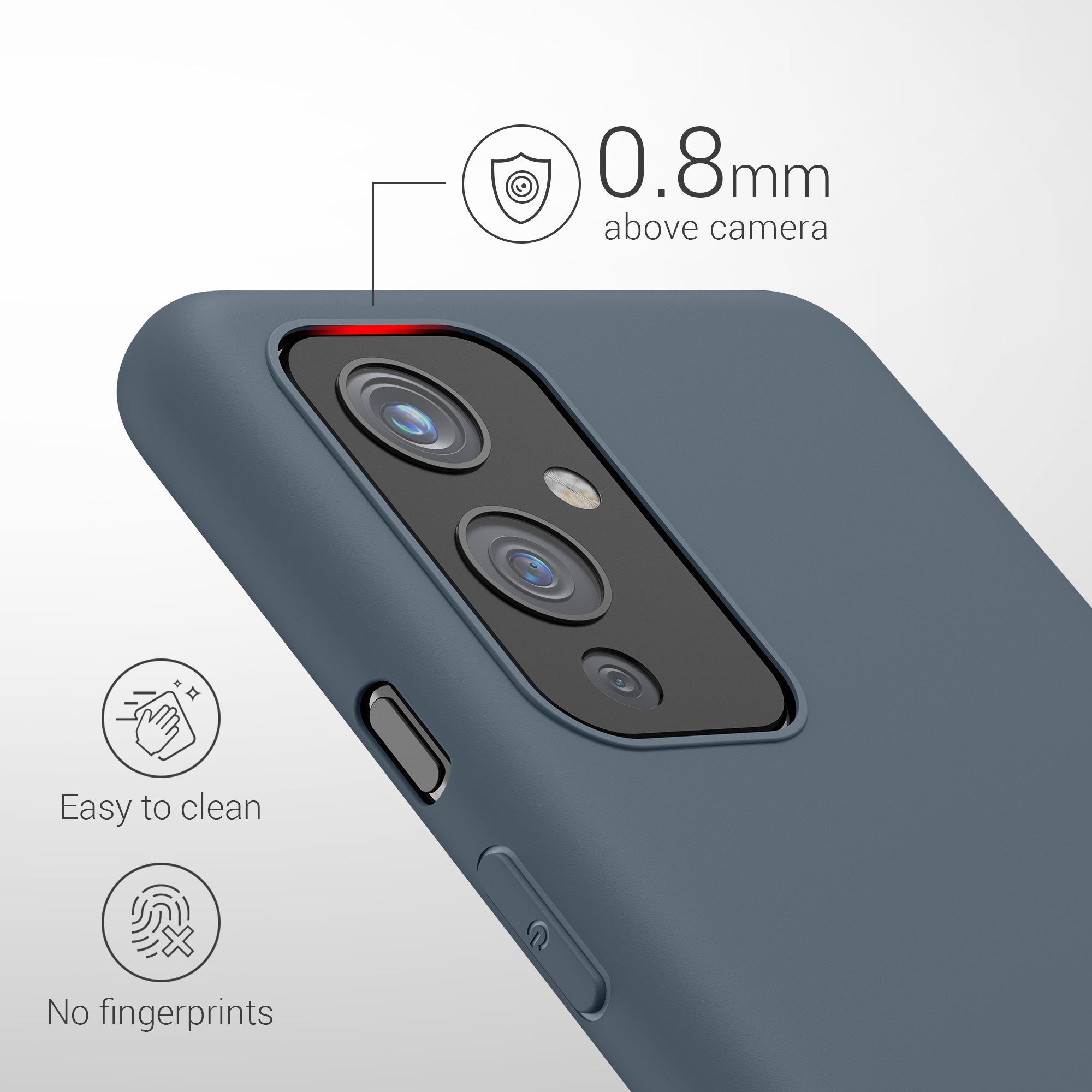 kwmobile Handyhülle Hülle für OnePlus 9 (EU/NA Version), Hülle Silikon - Soft Handyhülle - Handy Case Cover