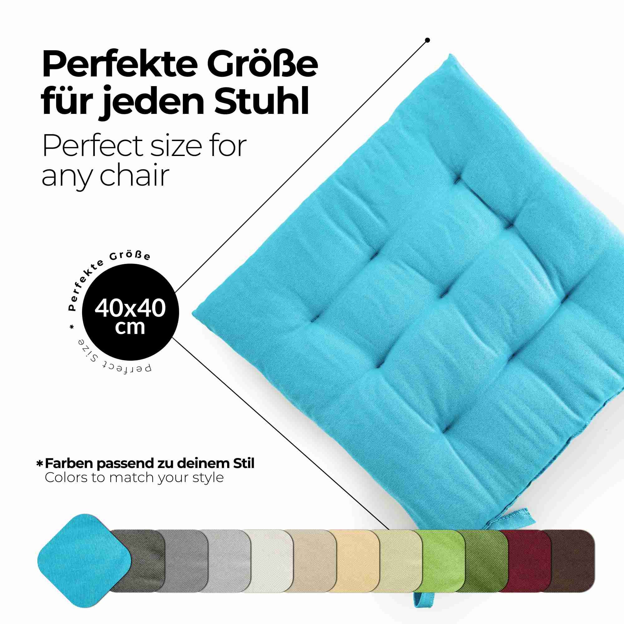 etérea Himmlische Qualität Sitzkissen etérea Sitzkissen Stuhlkissen Basic Auflage und