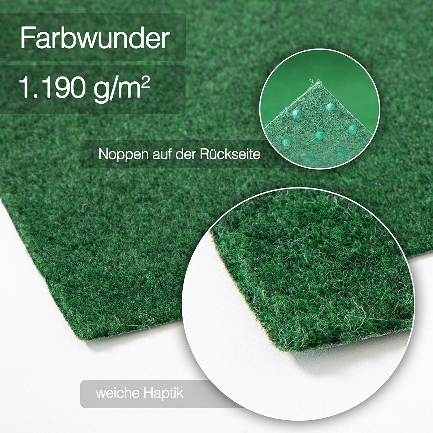 casa pura Rasenteppich Farbwunder Pro Grün, günstig online kaufen