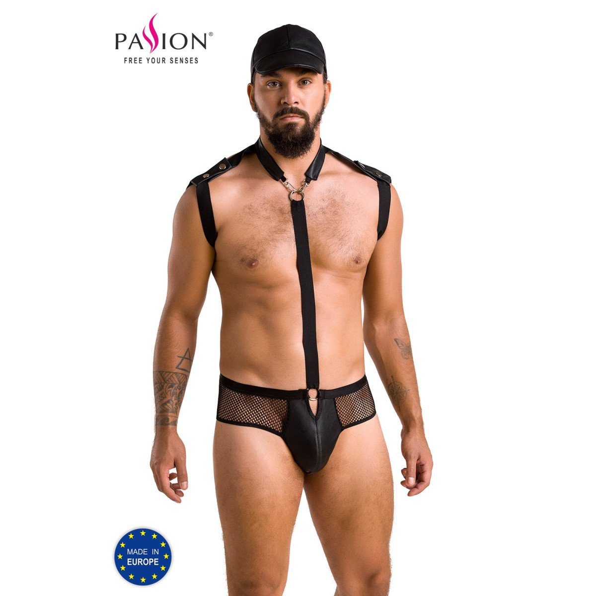 Passion Menswear Body PM 038 JOHN Set black - (L/XL,S/M,XXL) | 
