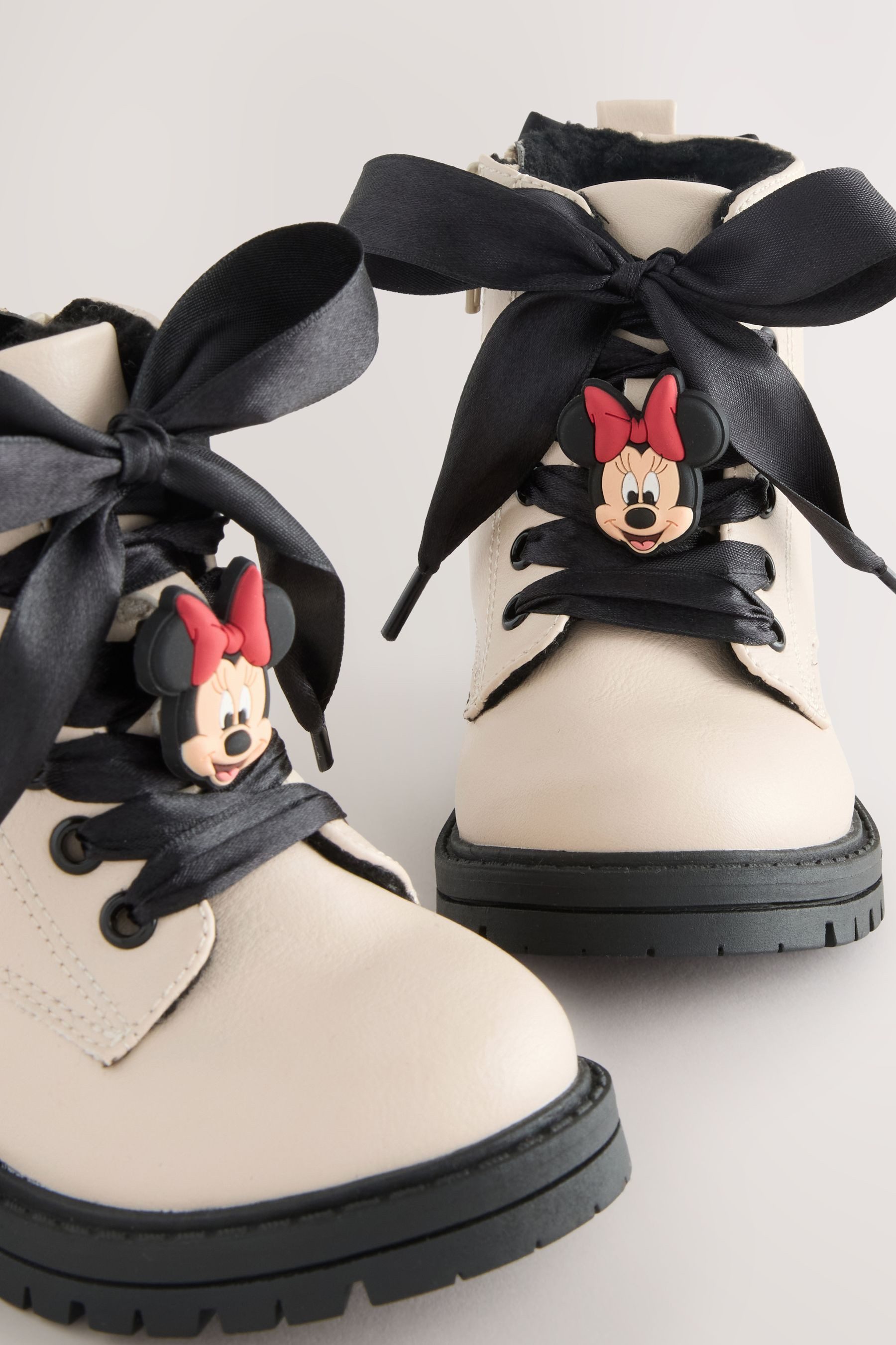 Next Minnie Mouse Geschnürte Stiefeletten mit Schleife Schnürstiefelette (1-tlg)