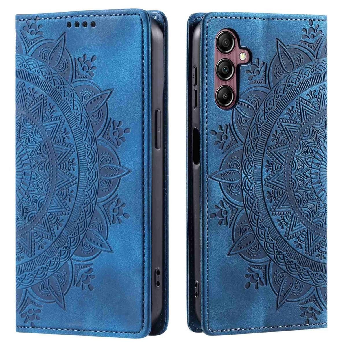 CoverKingz Handyhülle Hülle für Samsung Galaxy A16 5G Handyhülle Flip Case Cover Tasche 16,9 cm (6.7 Zoll), Klapphülle Schutzhülle mit Kartenfach Schutztasche Motiv Mandala