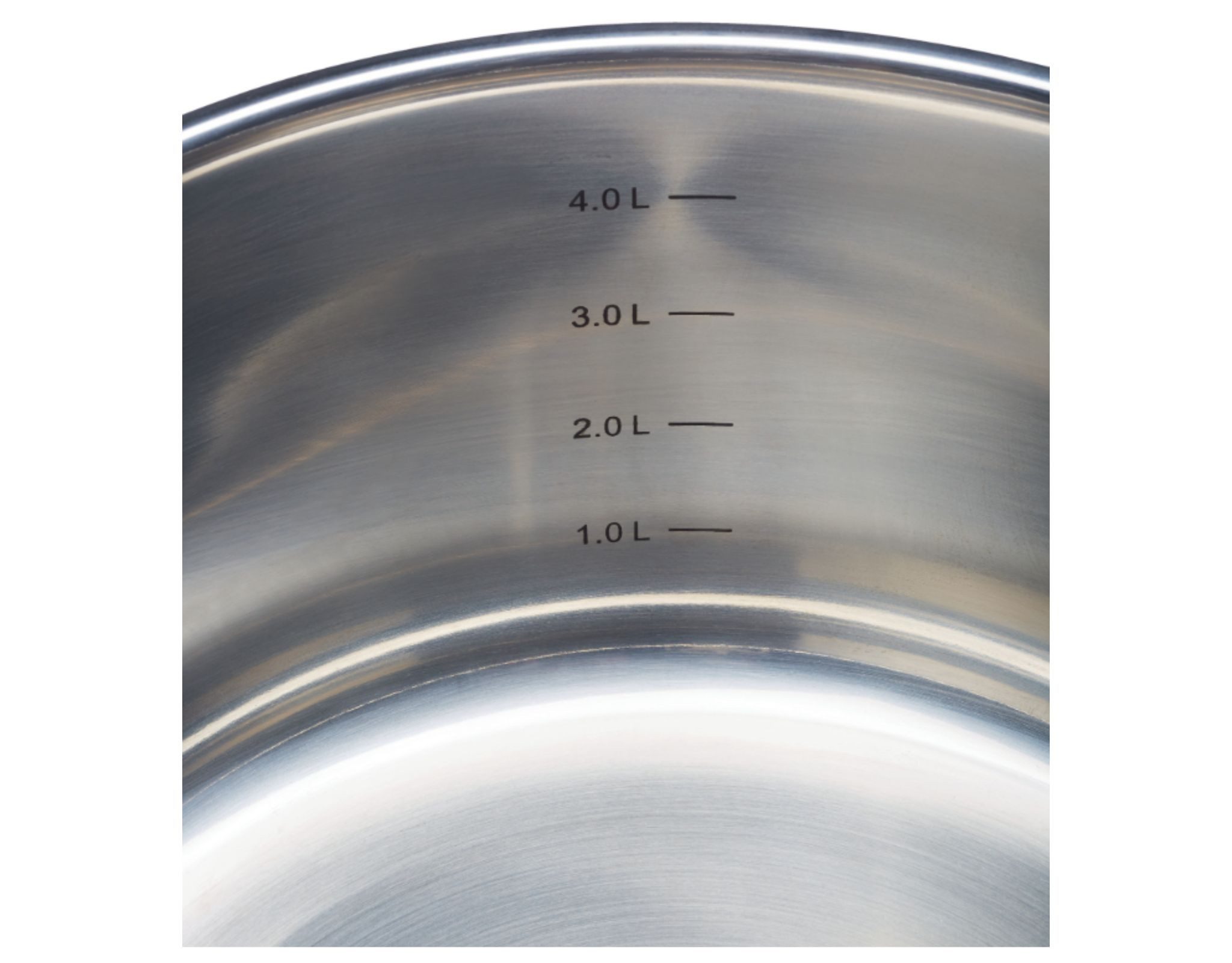 Ernesto Topf-Set Topfset Induktion Töpfe Brattopf stapelbar 3-teilig mit Literskala, Edelstahl (Set)