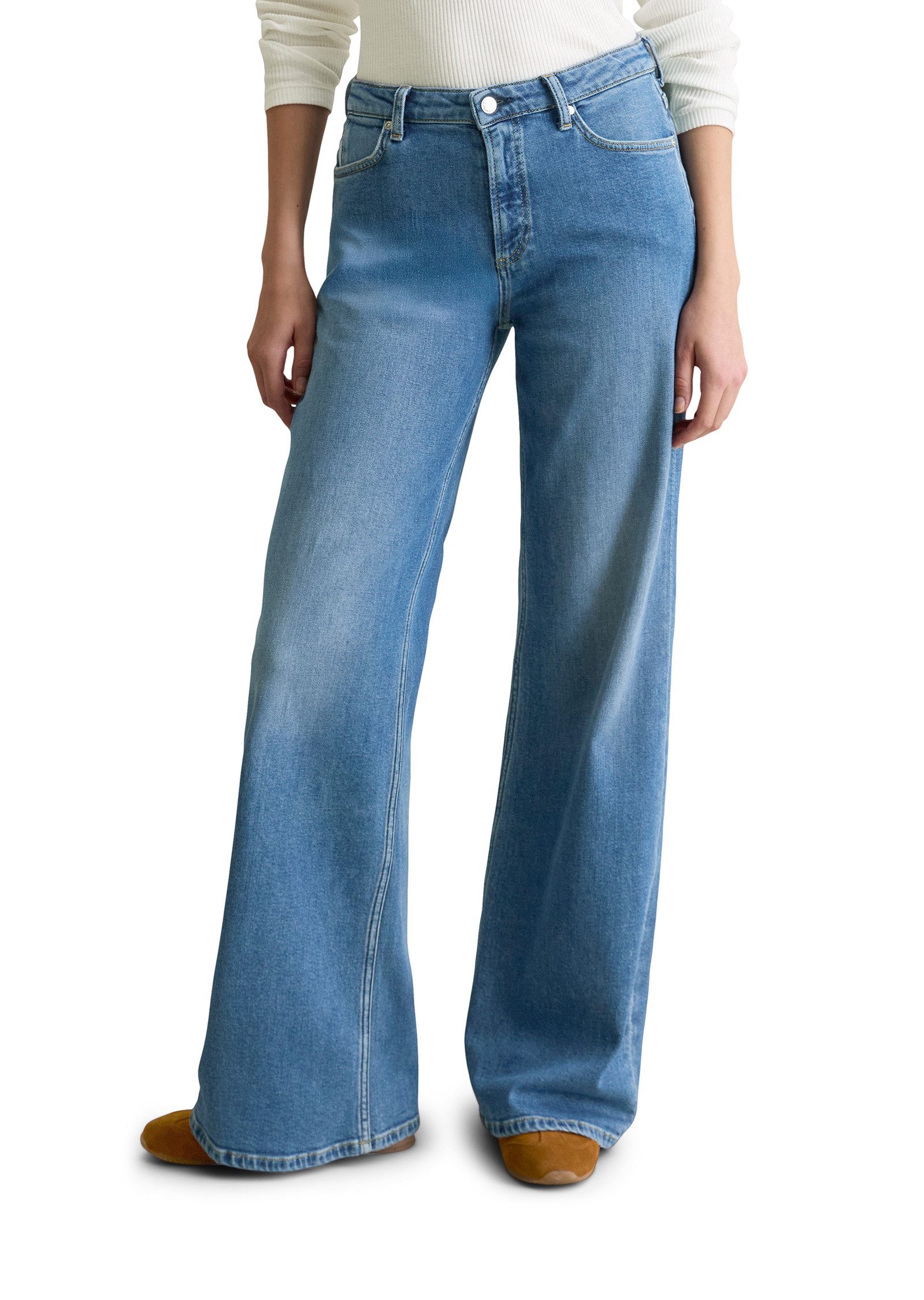 Marc O'Polo DENIM Schlagjeans aus Organic Cotton-Stretch