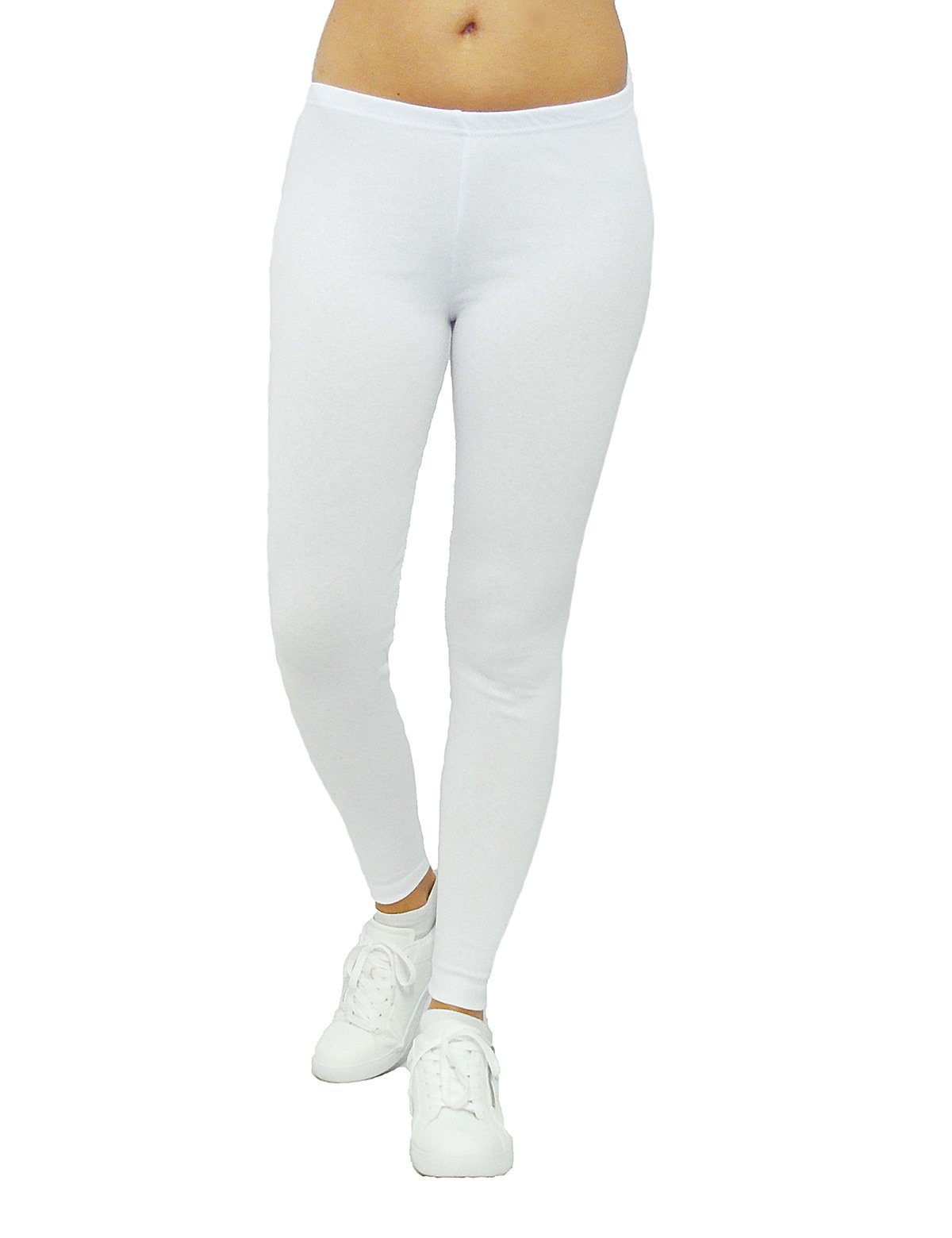 F&K-Mode Thermoleggings Thermo Leggings Hose lang Baumwolle Fleece warm Mit Fleece