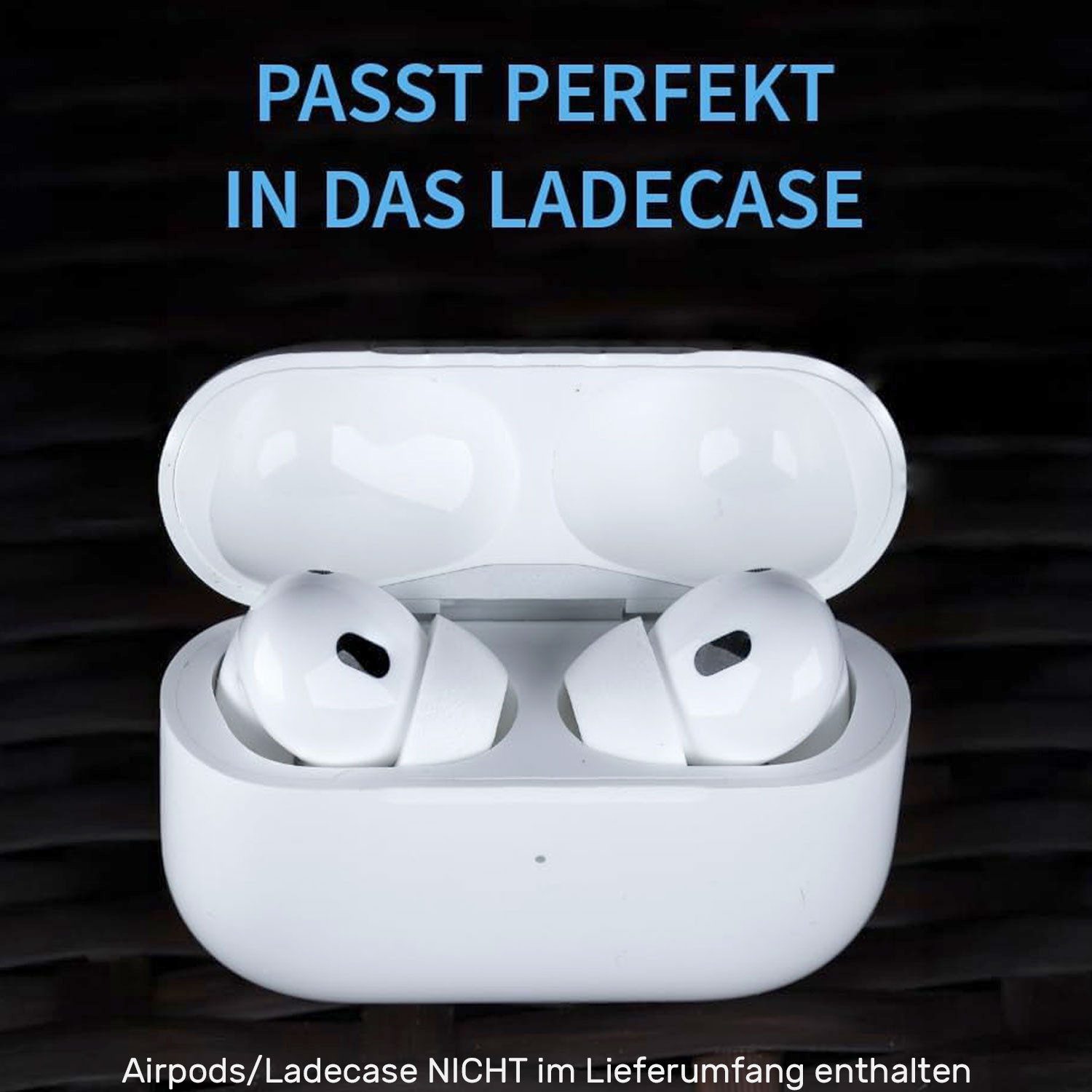 Comply Comply Ohrstöpsel TrueGrip MAX für Airpods Pro 3 Weiss Größe L In-Ear-Kopfhörer (Airpods Pro 3, keine, keine, Schaumstoff-Aufsätze für Airpods Pro 3)