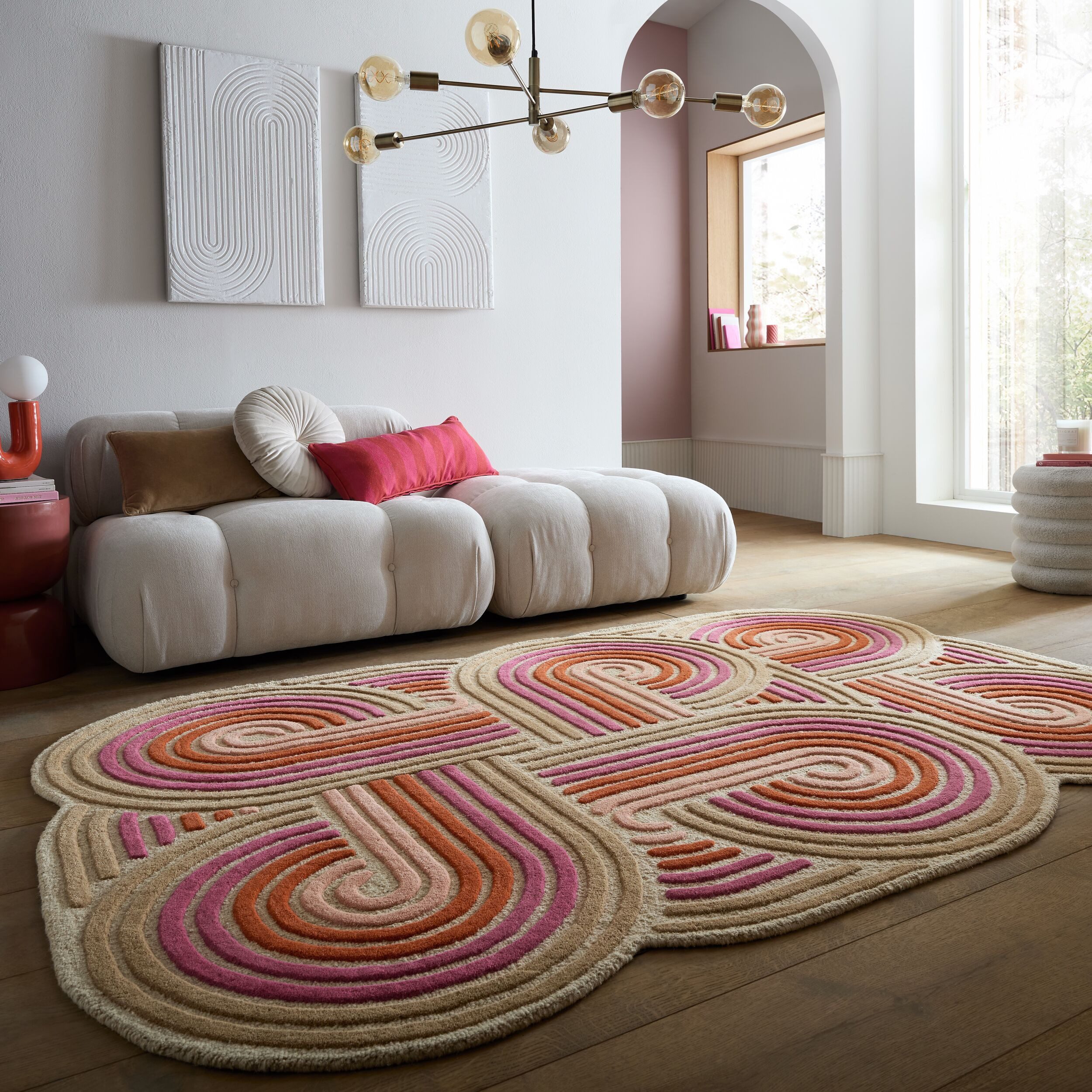 FLAIR RUGS Teppich SPIRAL SHAPED WOOL, rechteckig, Höhe: 6 mm
