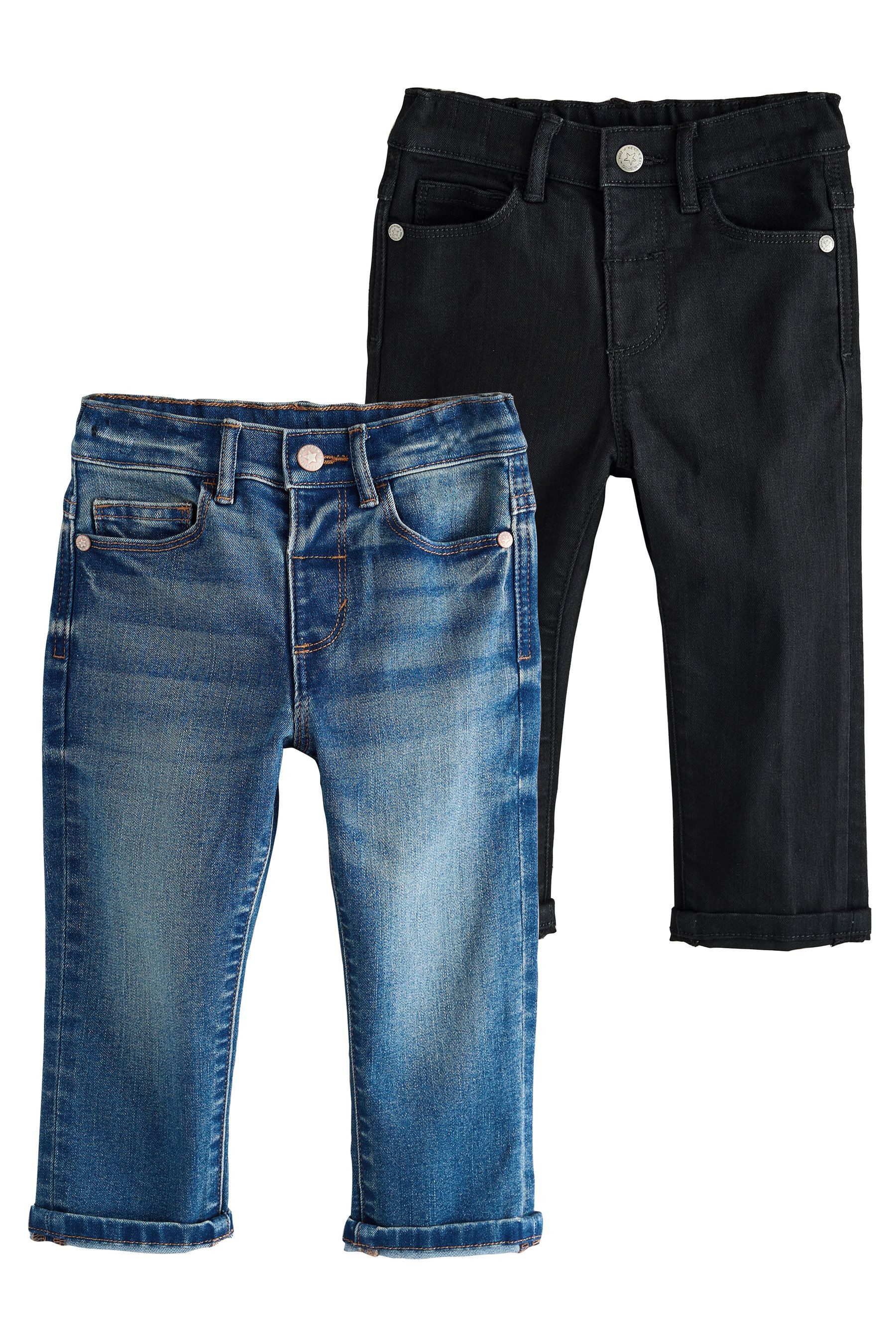 Stretch-Jeans Regular Fit Jeans mit Komfortstretch, 2er-Pack