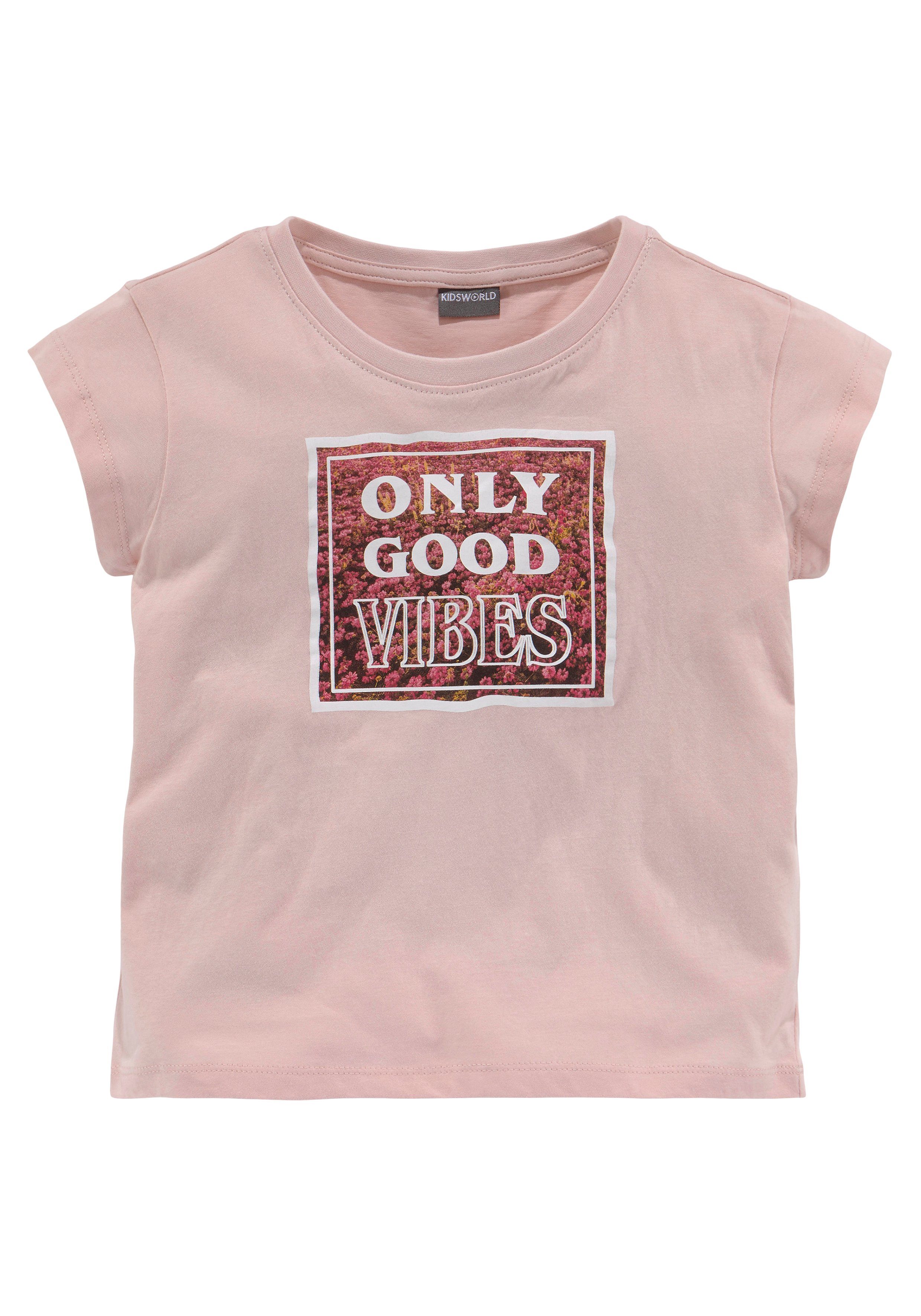 T-Shirt ONLY GOOD VIBES - Druck