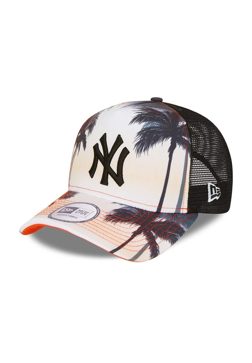 New Era Trucker Cap New York Yankees MLB Summer City Orange A-Frame Adjustable Trucker Cap (1-St)