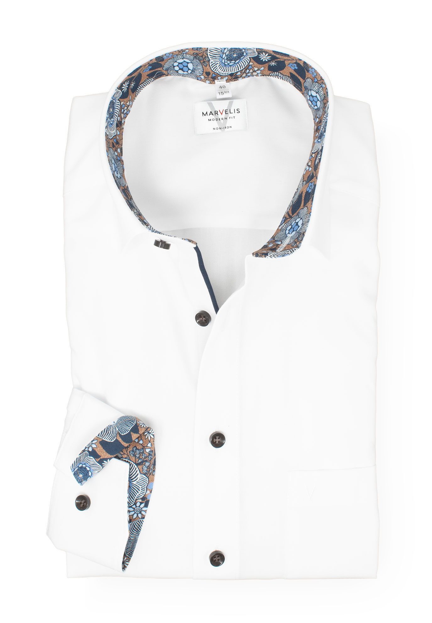 MARVELIS Businesshemd Modern Fit normale, leicht günstig online kaufen