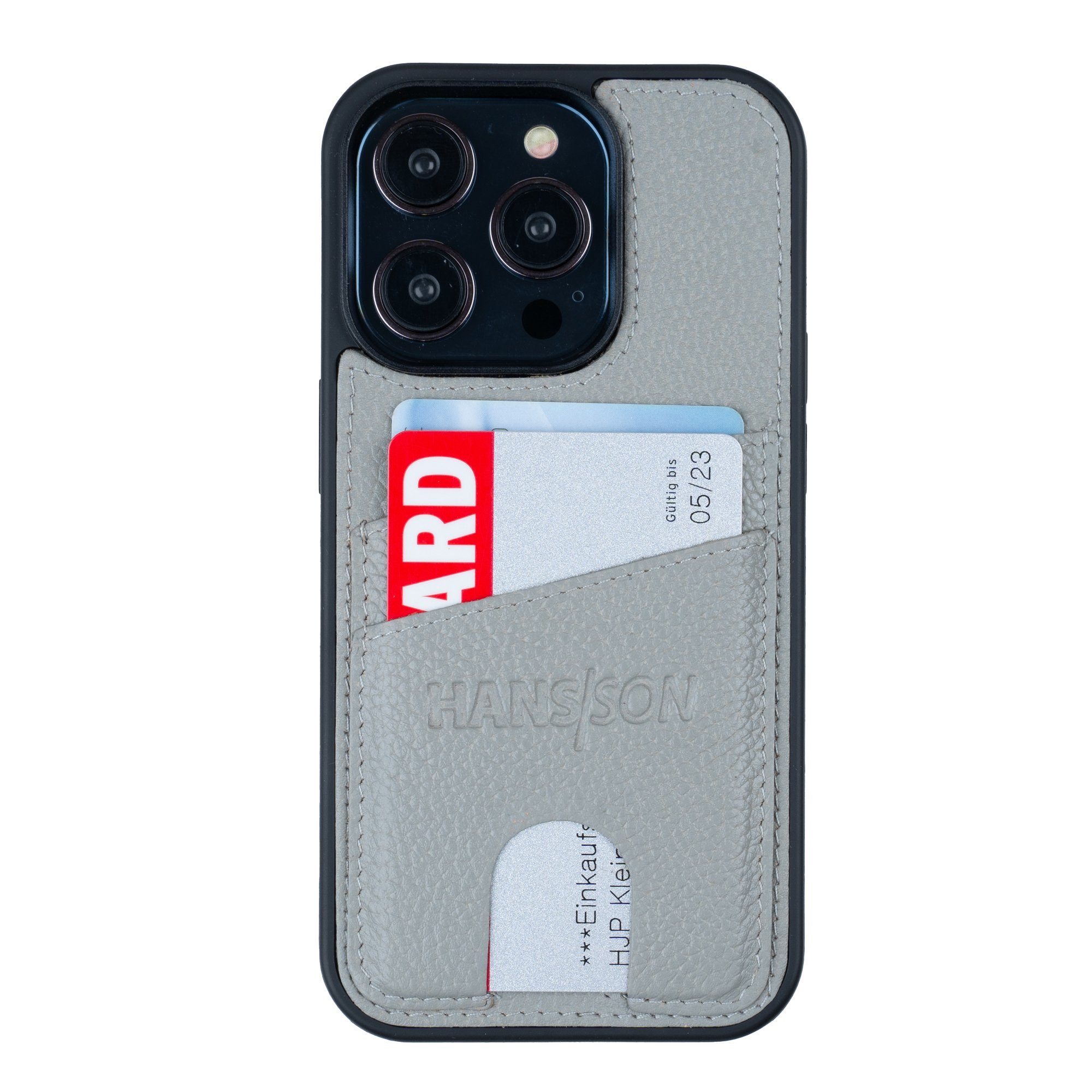 Snugg IPhone 14 Pro Hülle – Leder-Etui Mit Kartenfach & Ständer – Stoßfest & Magnetisch Verschließbar